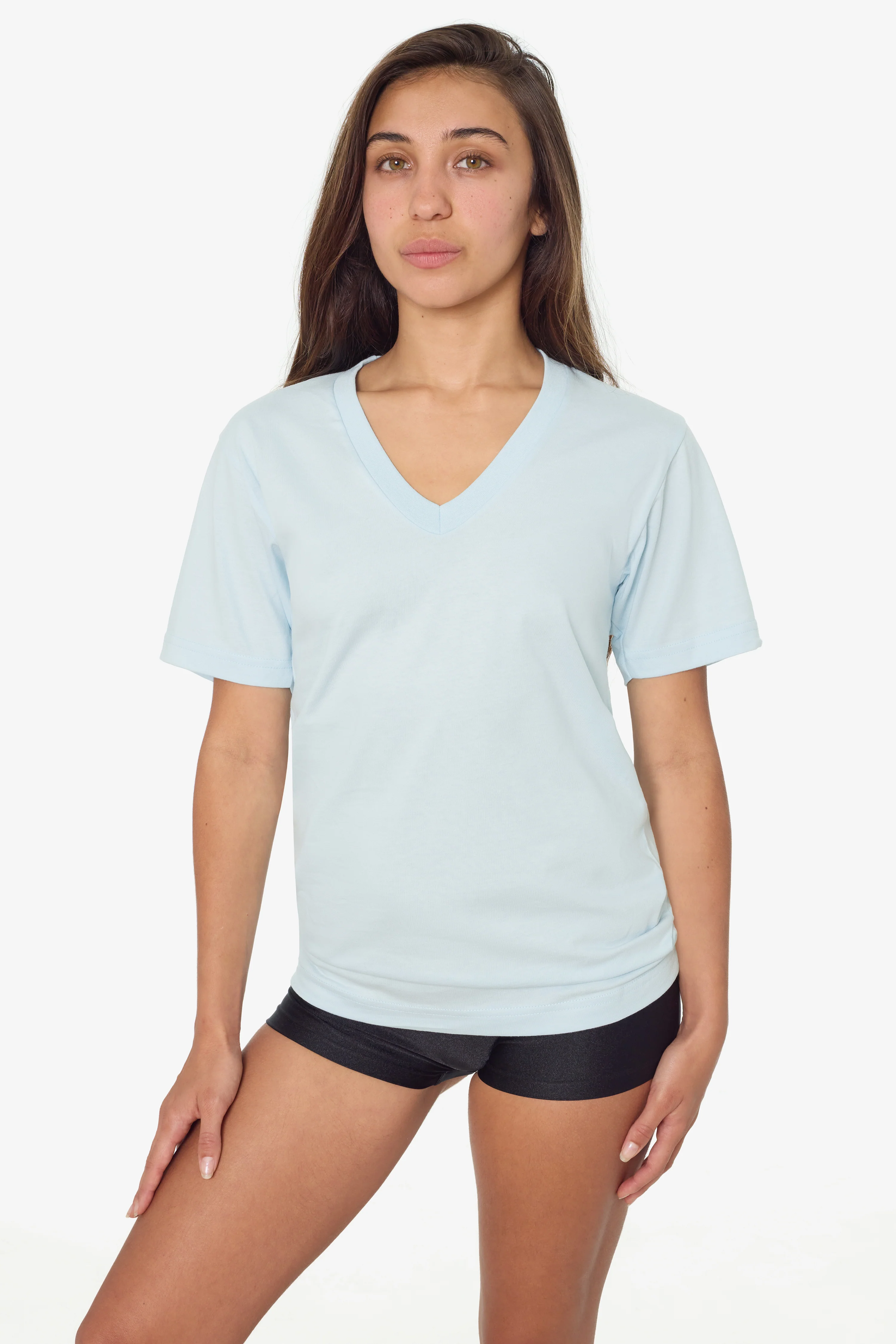 24056 - Fine Jersey V-Neck T-Shirt - Image 10