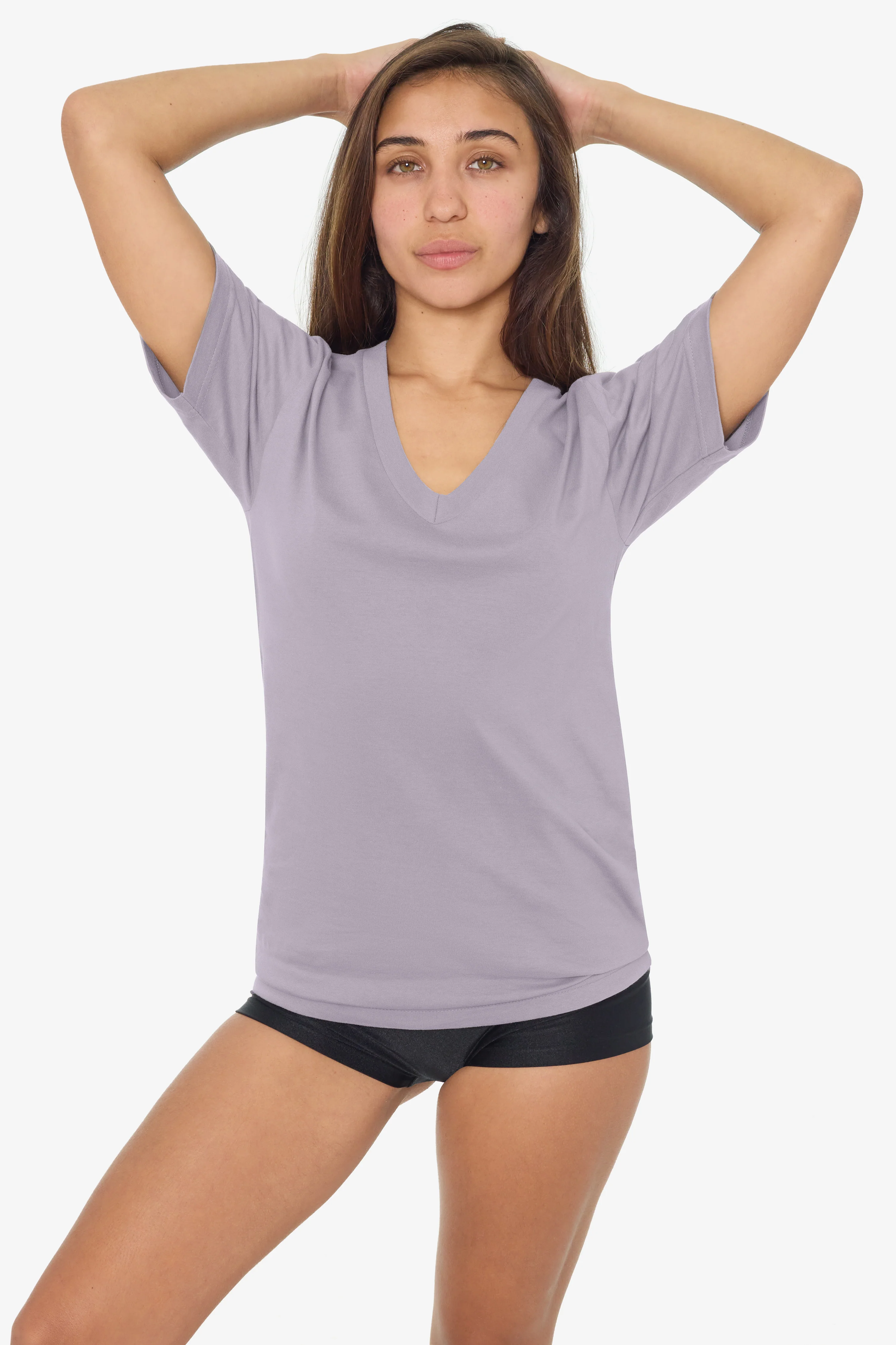 24056 - Fine Jersey V-Neck T-Shirt - Image 20