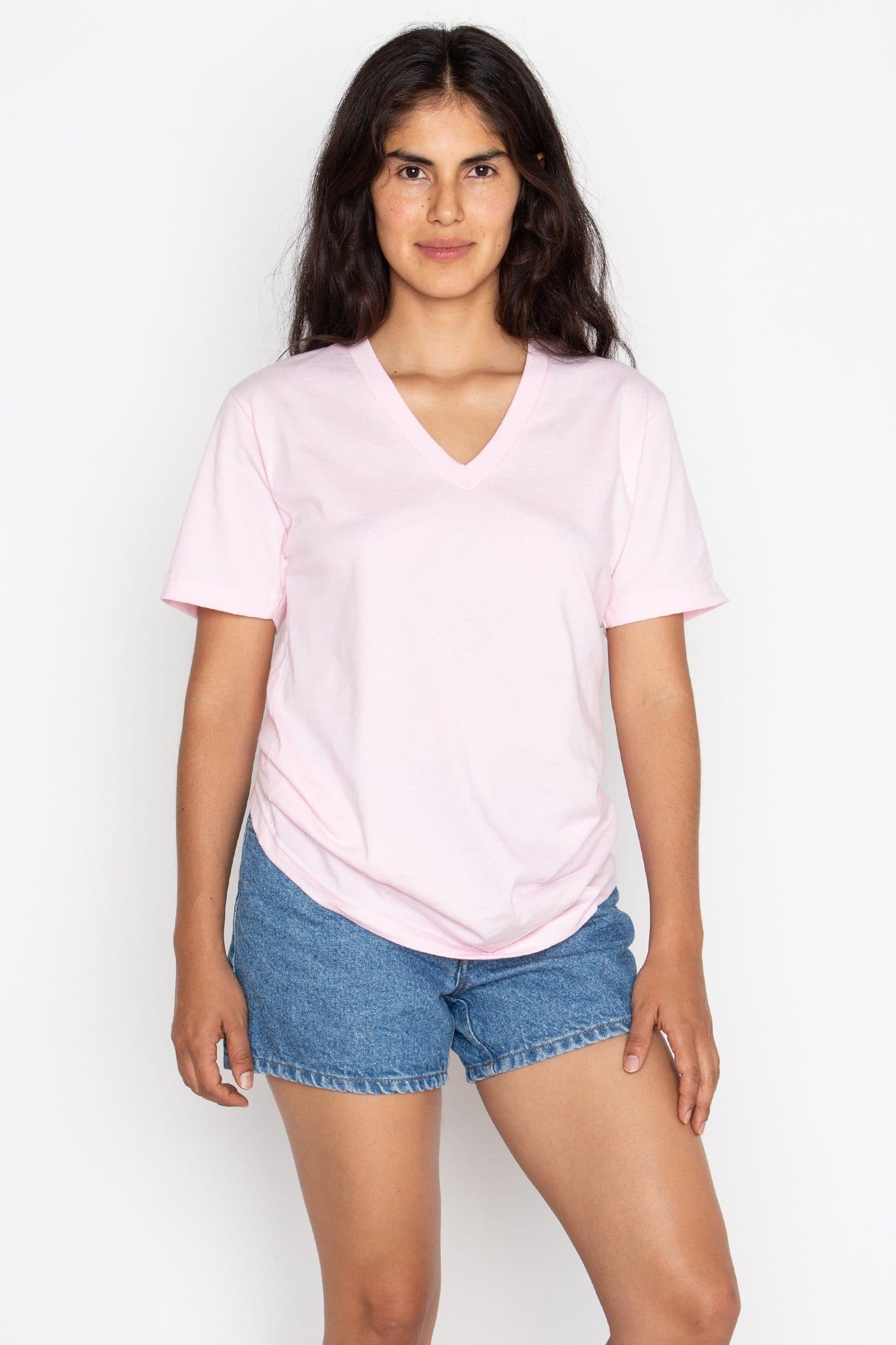 24056 - Fine Jersey V-Neck T-Shirt - Image 21
