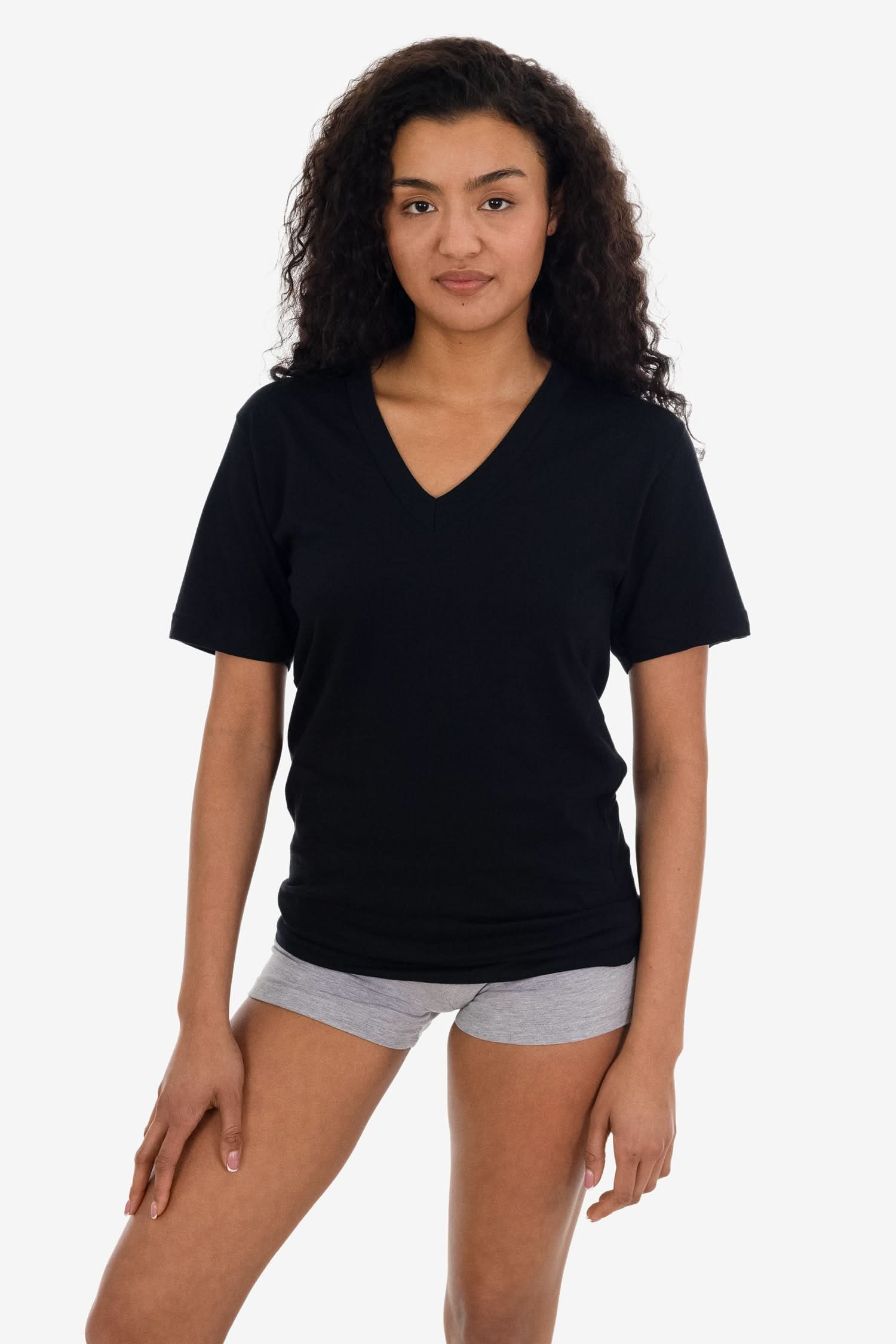 24056 - Fine Jersey V-Neck T-Shirt - Image 26