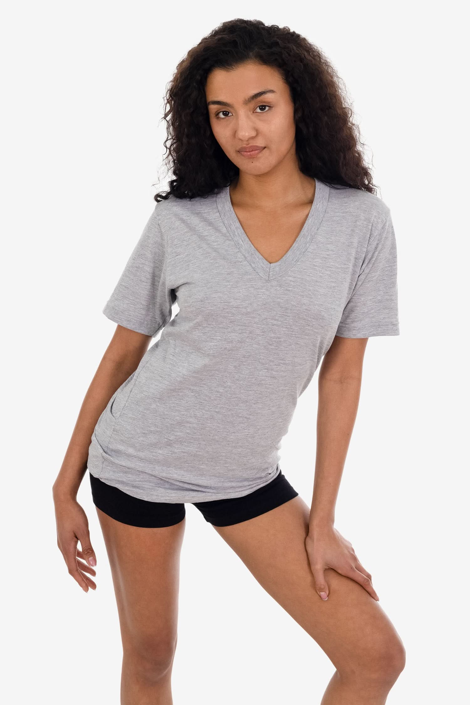 24056 - Fine Jersey V-Neck T-Shirt - Image 30