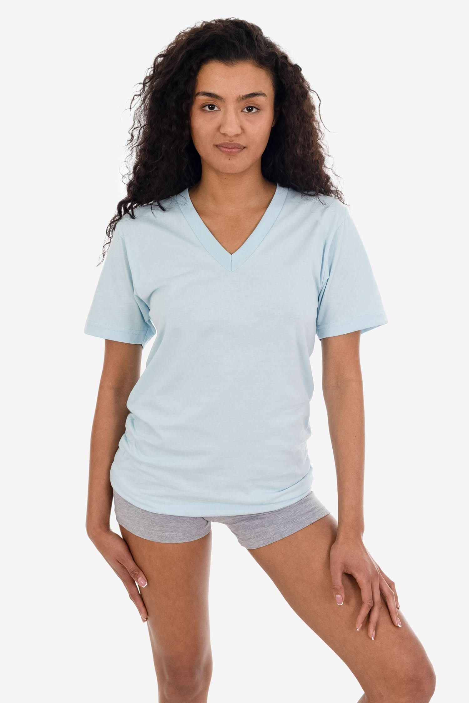 24056 - Fine Jersey V-Neck T-Shirt - Image 32