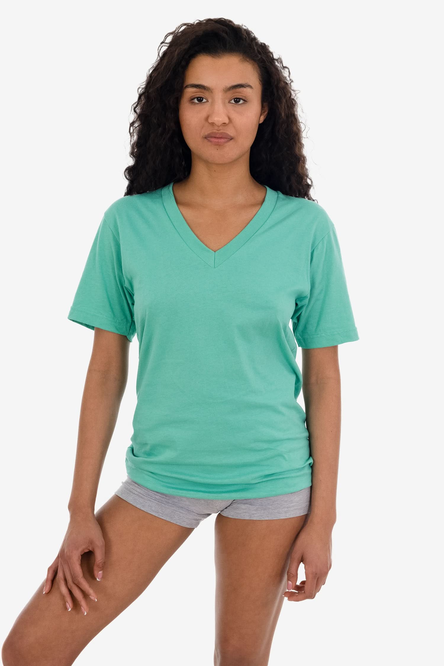 24056 - Fine Jersey V-Neck T-Shirt - Image 33