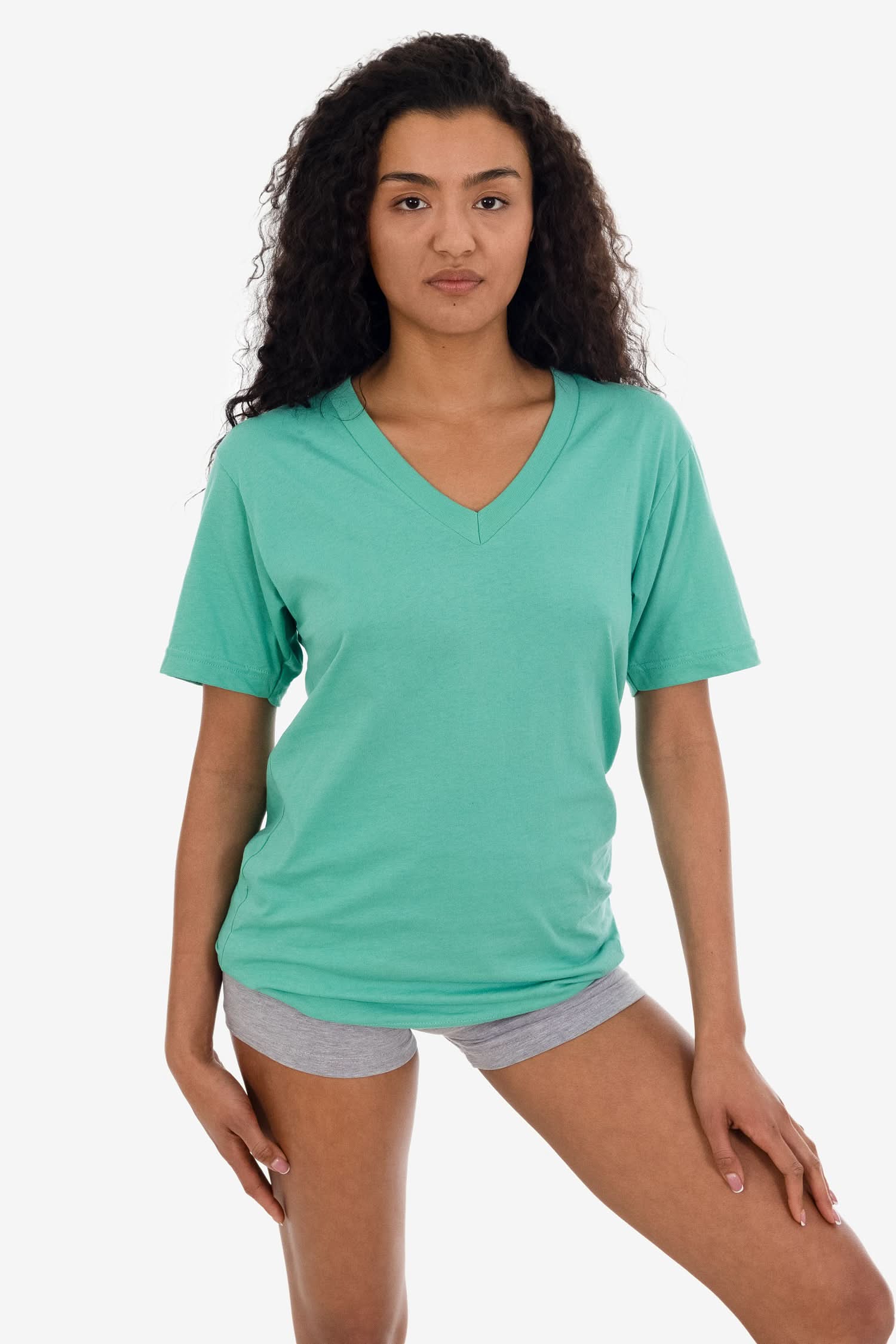 24056 - Fine Jersey V-Neck T-Shirt - Image 34