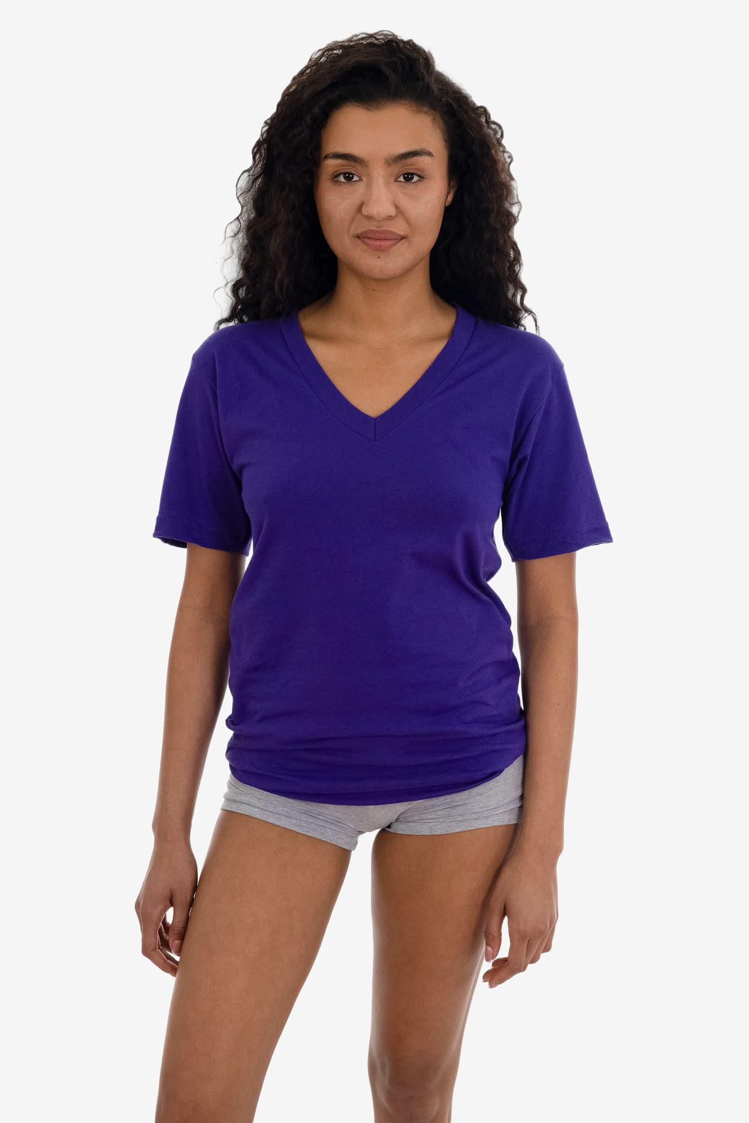 24056 - Fine Jersey V-Neck T-Shirt - Image 36