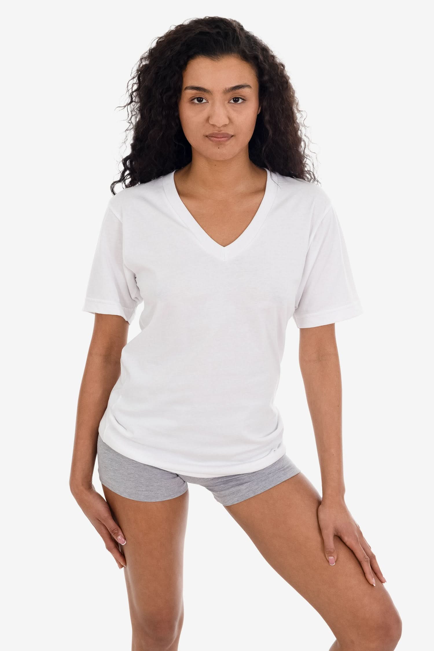 24056 - Fine Jersey V-Neck T-Shirt - Image 38