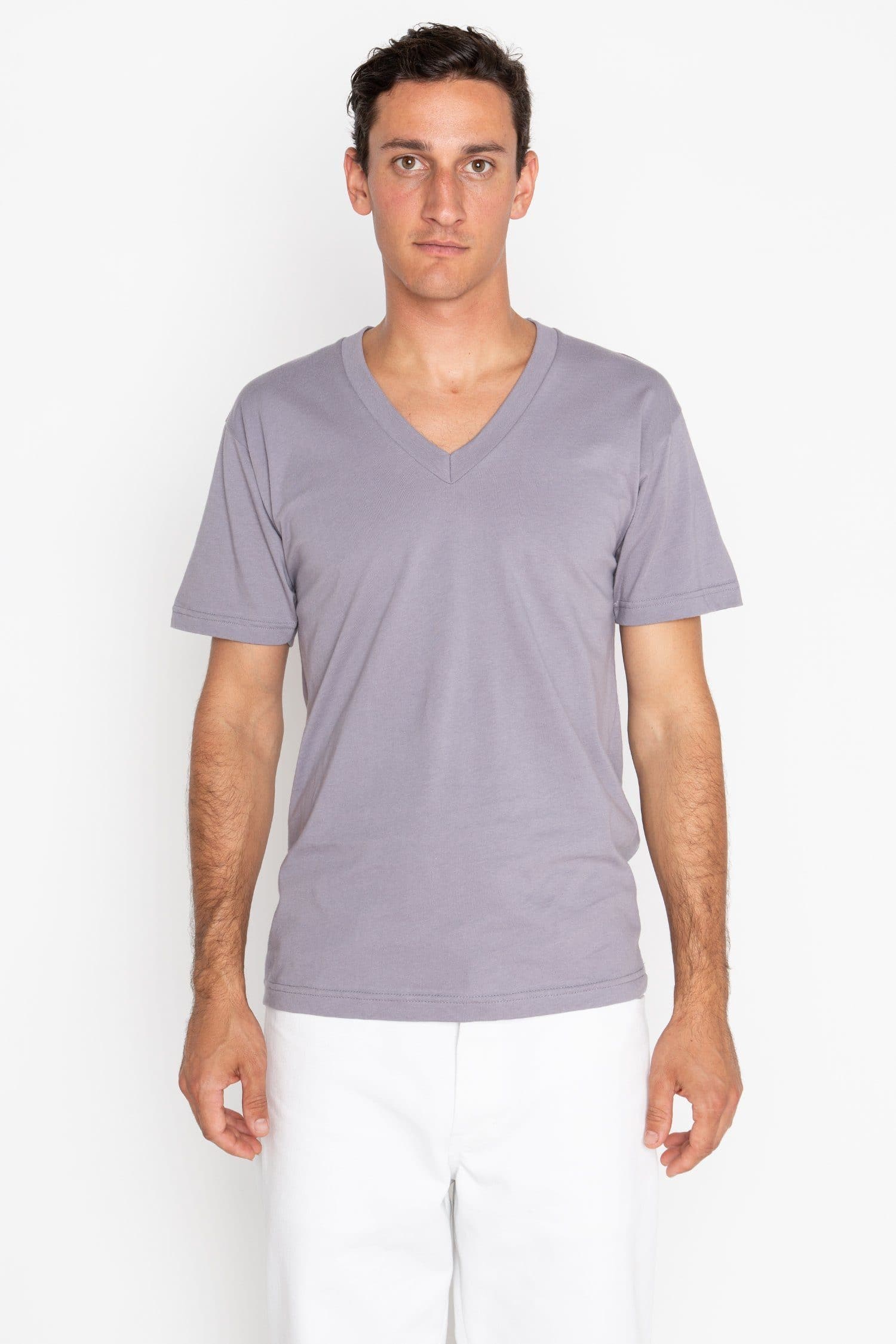 24056 - Fine Jersey V-Neck T-Shirt - Image 46
