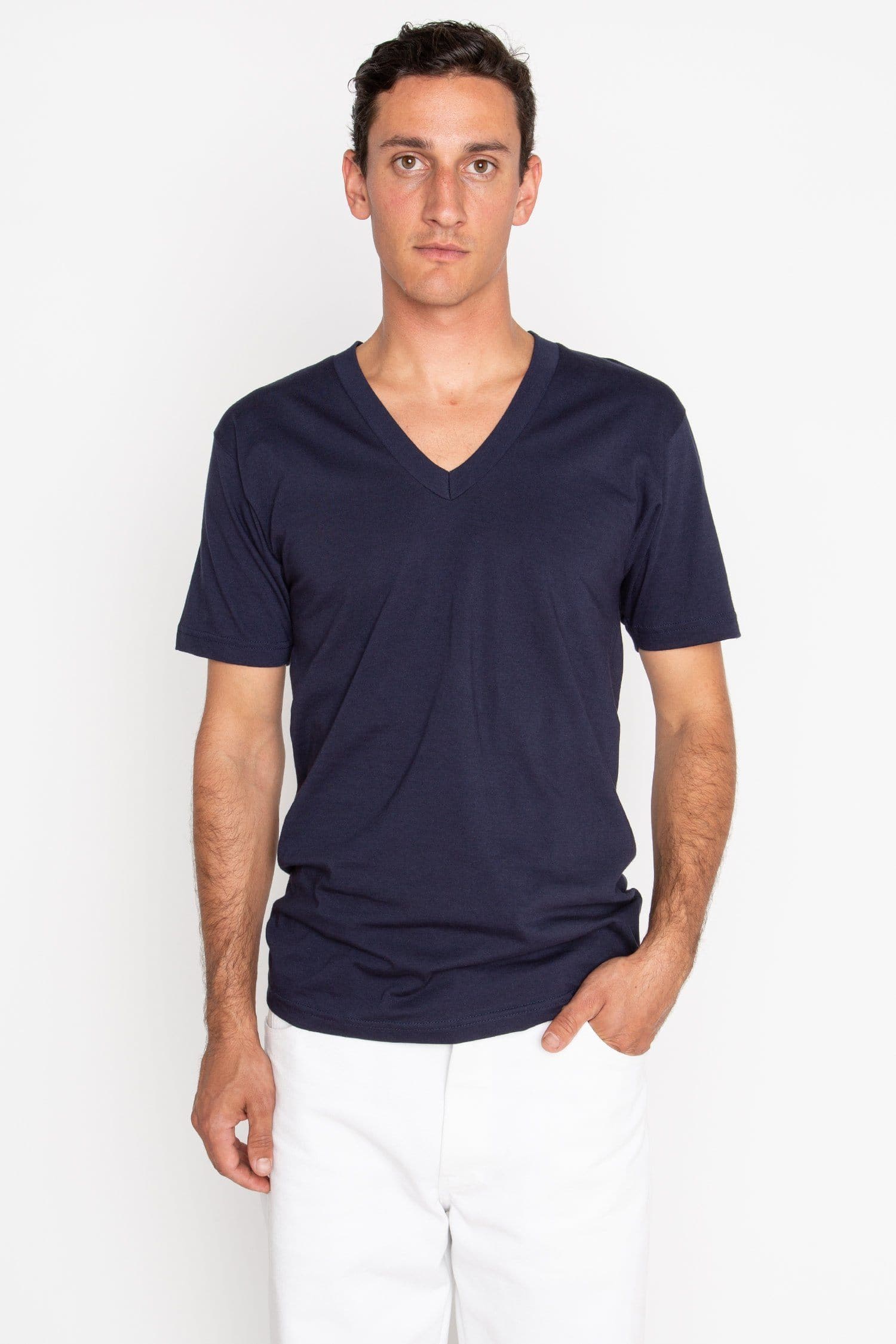 24056 - Fine Jersey V-Neck T-Shirt - Image 49