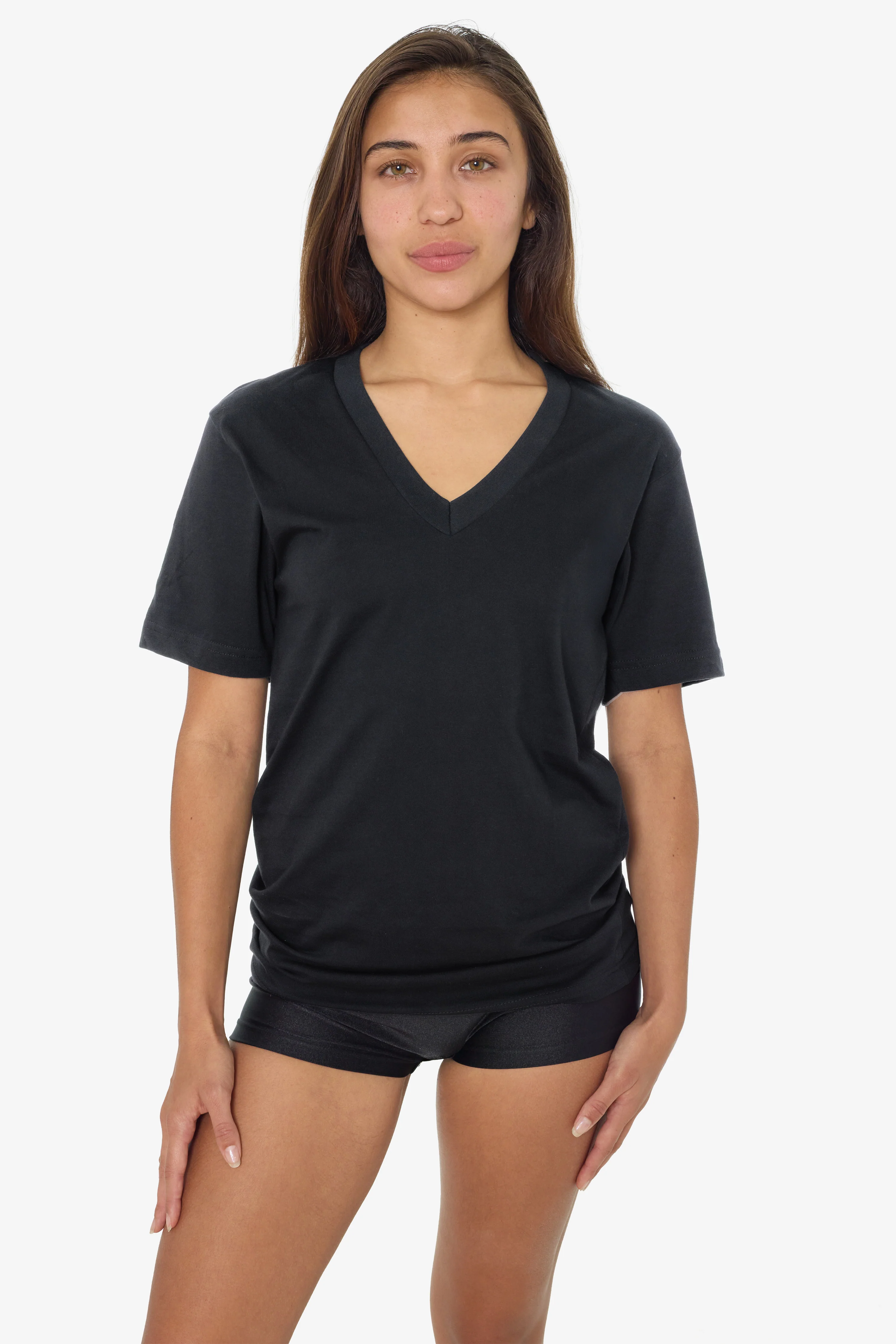 24056 - Fine Jersey V-Neck T-Shirt - Image 5