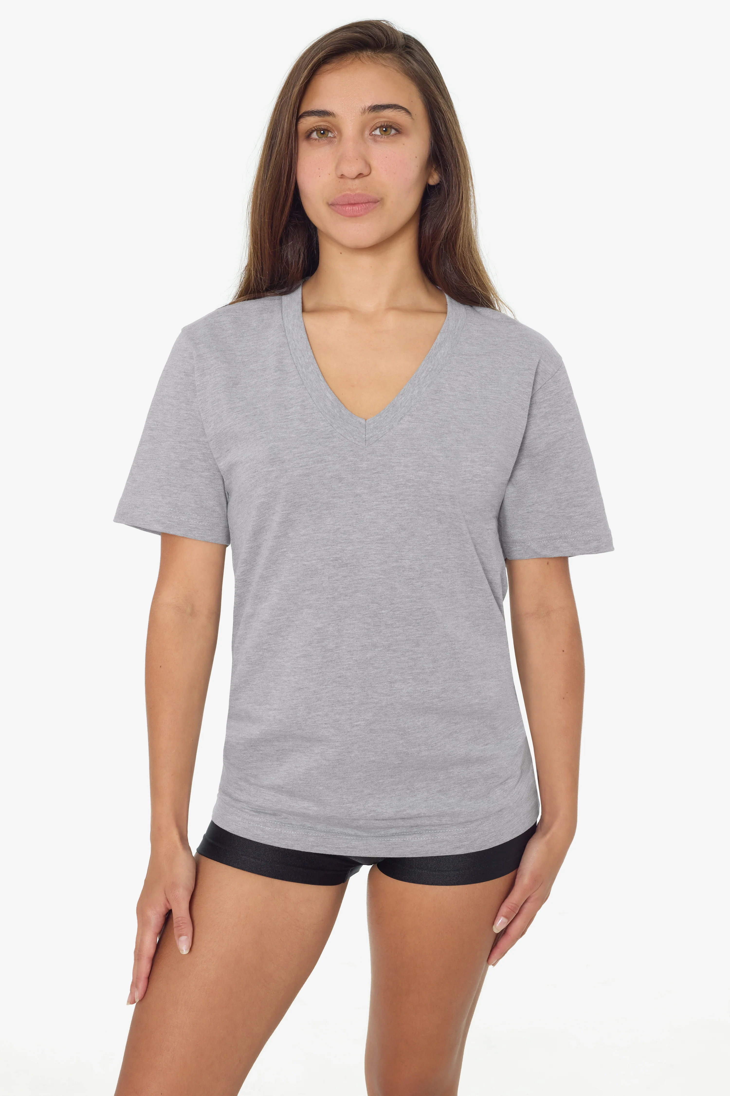 24056 - Fine Jersey V-Neck T-Shirt - Image 8