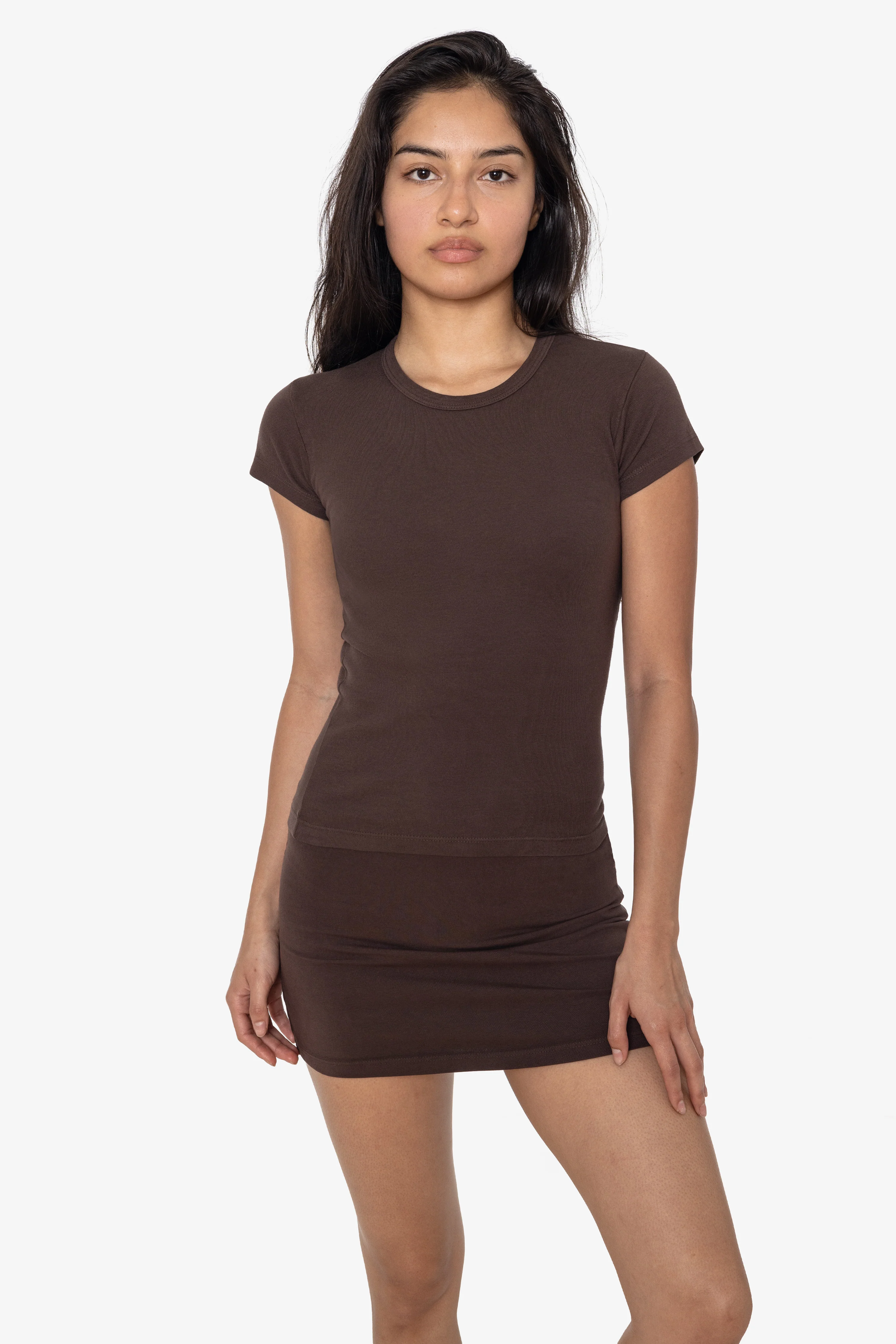 43021GD - Garment Dye Cap Sleeve Baby Rib T-Shirt - Image 6