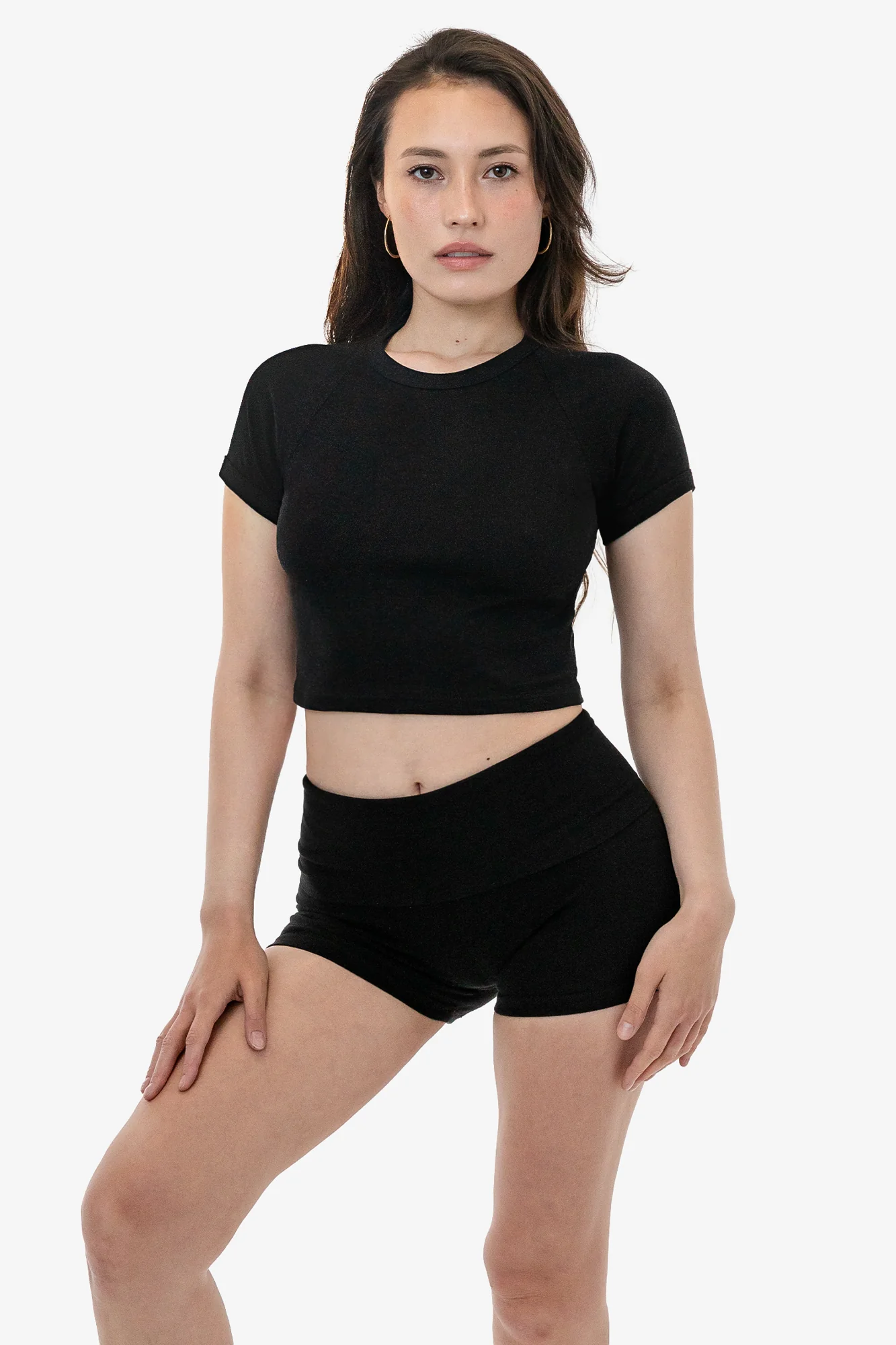 43077 - Baby Rib Short Sleeve Cropped Raglan - Image 17