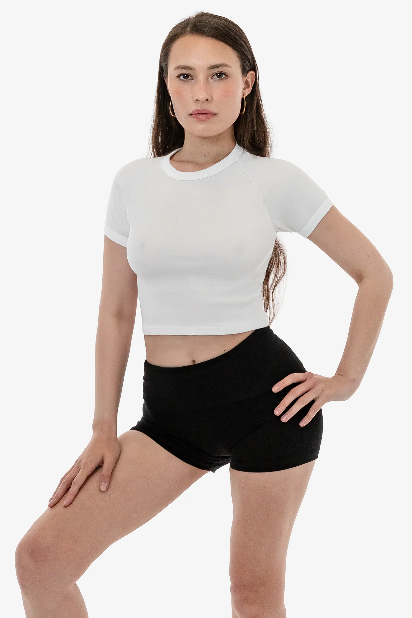 43077 - Baby Rib Short Sleeve Cropped Raglan - Image 18
