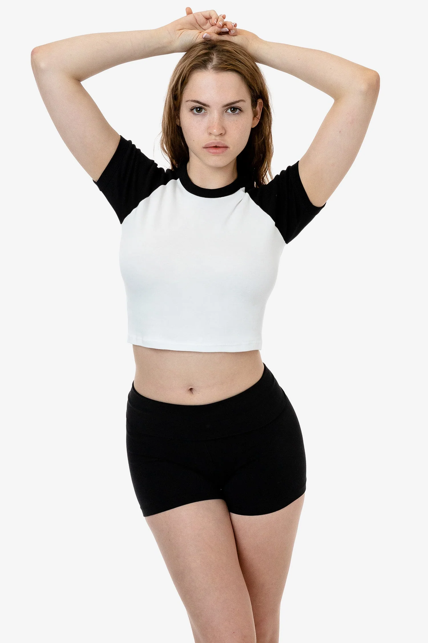 43077 - Baby Rib Short Sleeve Cropped Raglan - Image 22