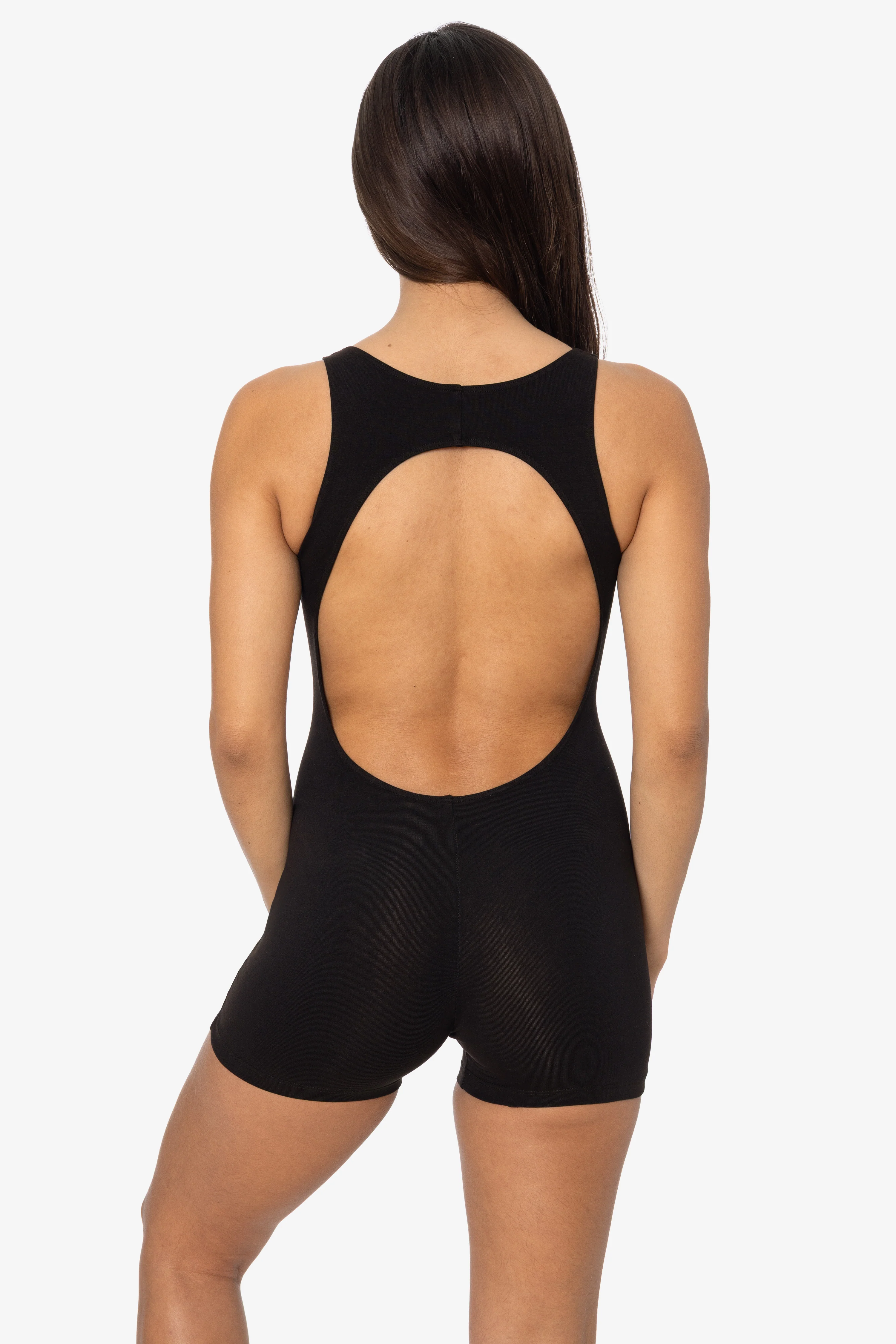 8303GD-SH - Garment Dye Cutout Short Biketard - Image 2