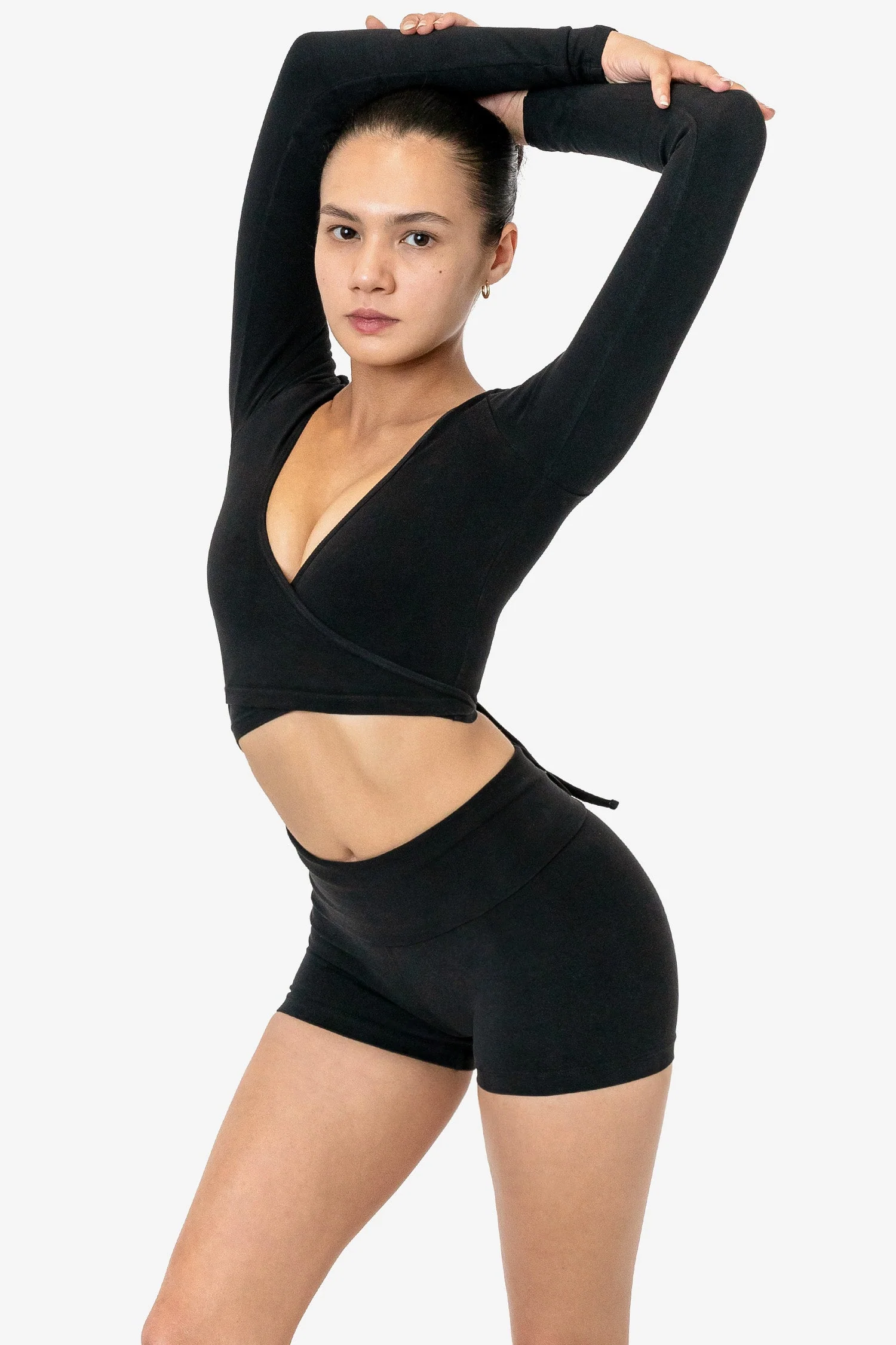 83077GD - Garment Dye Long Sleeve Wrap Top - Image 21