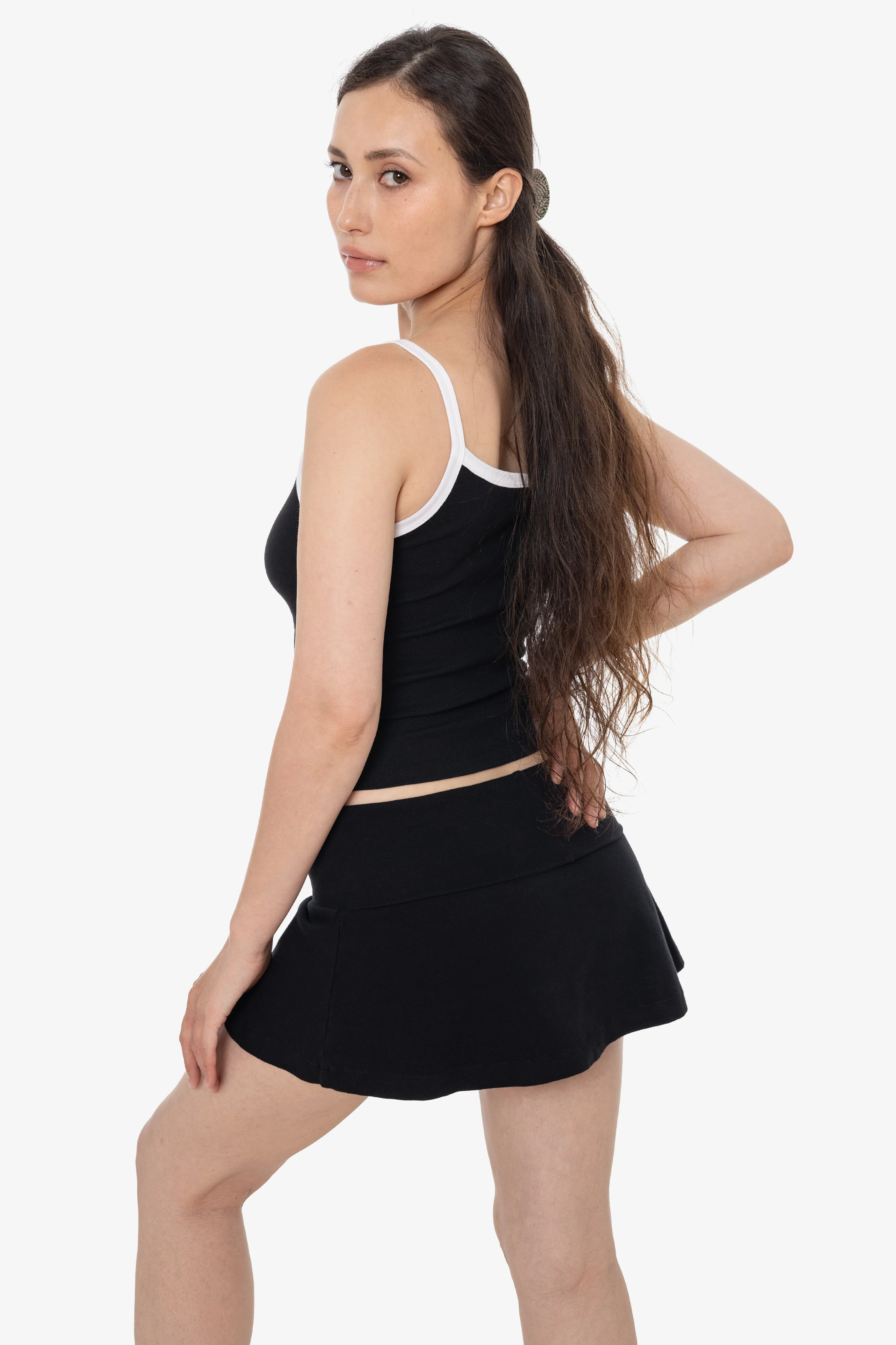 8335GD - Garment Dye Cotton Spandex Yoga Skirt - Image 4
