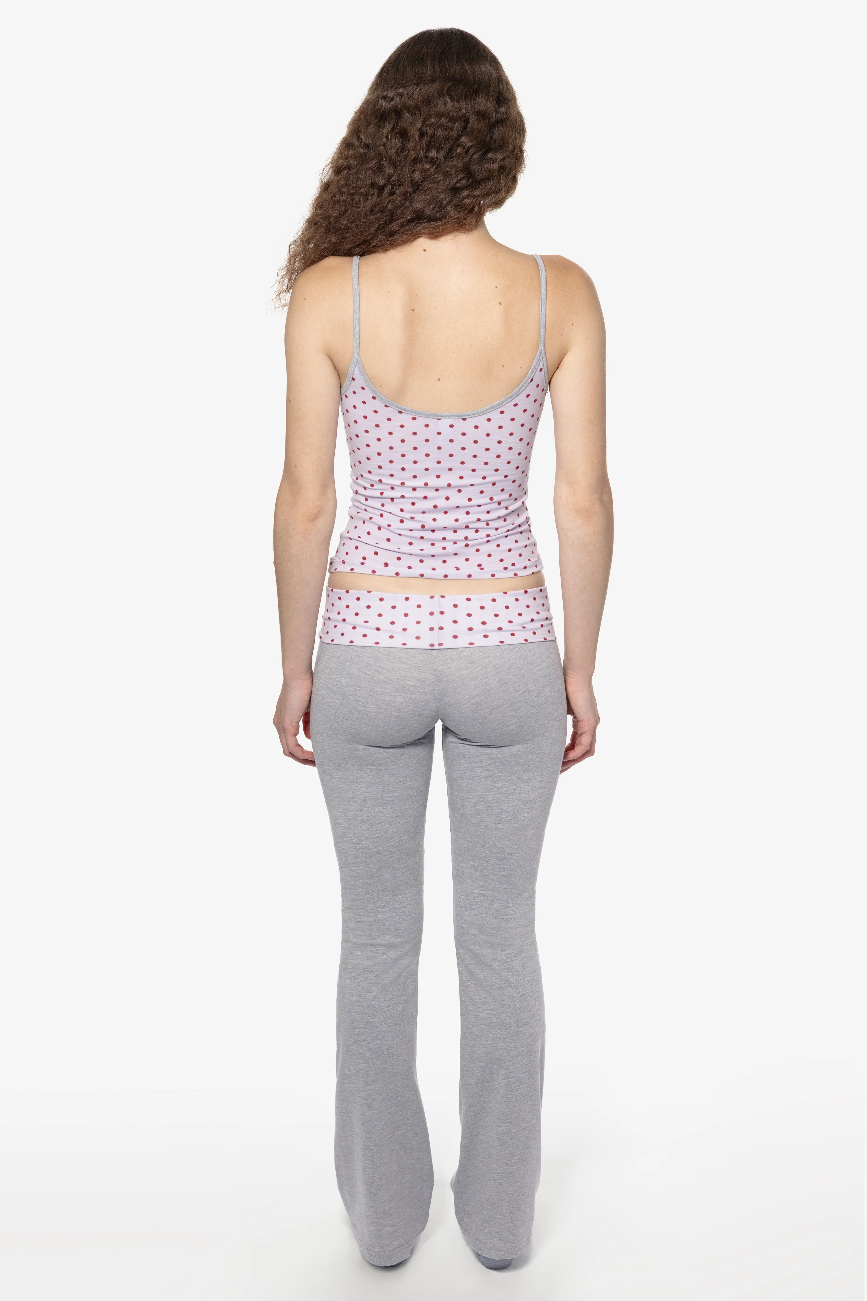 83500P - Cotton Spandex Printed Contrast Yoga Legging - Image 6