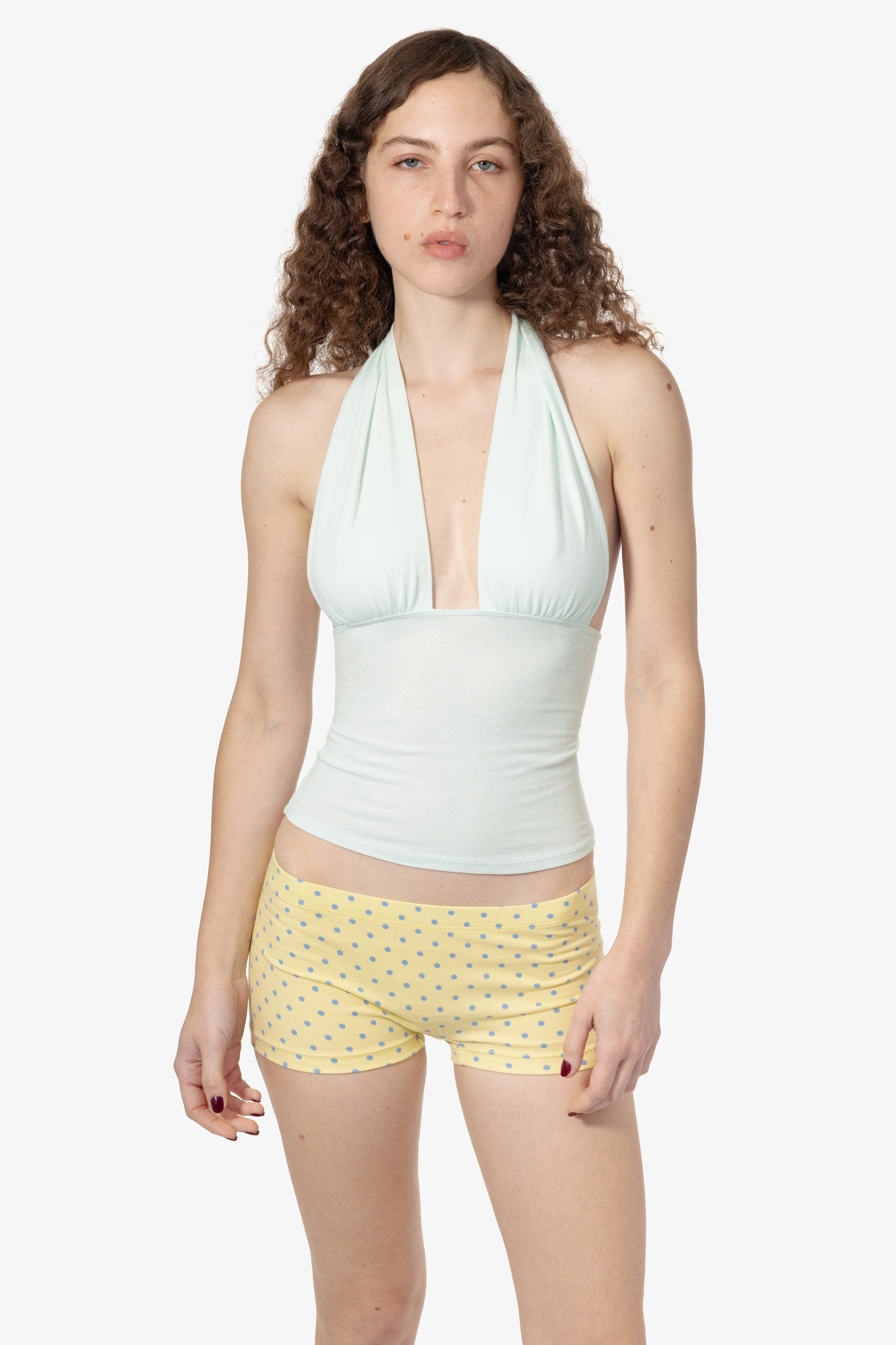 CC3853 - Cheesecloth Ruched Halter Top - Image 5