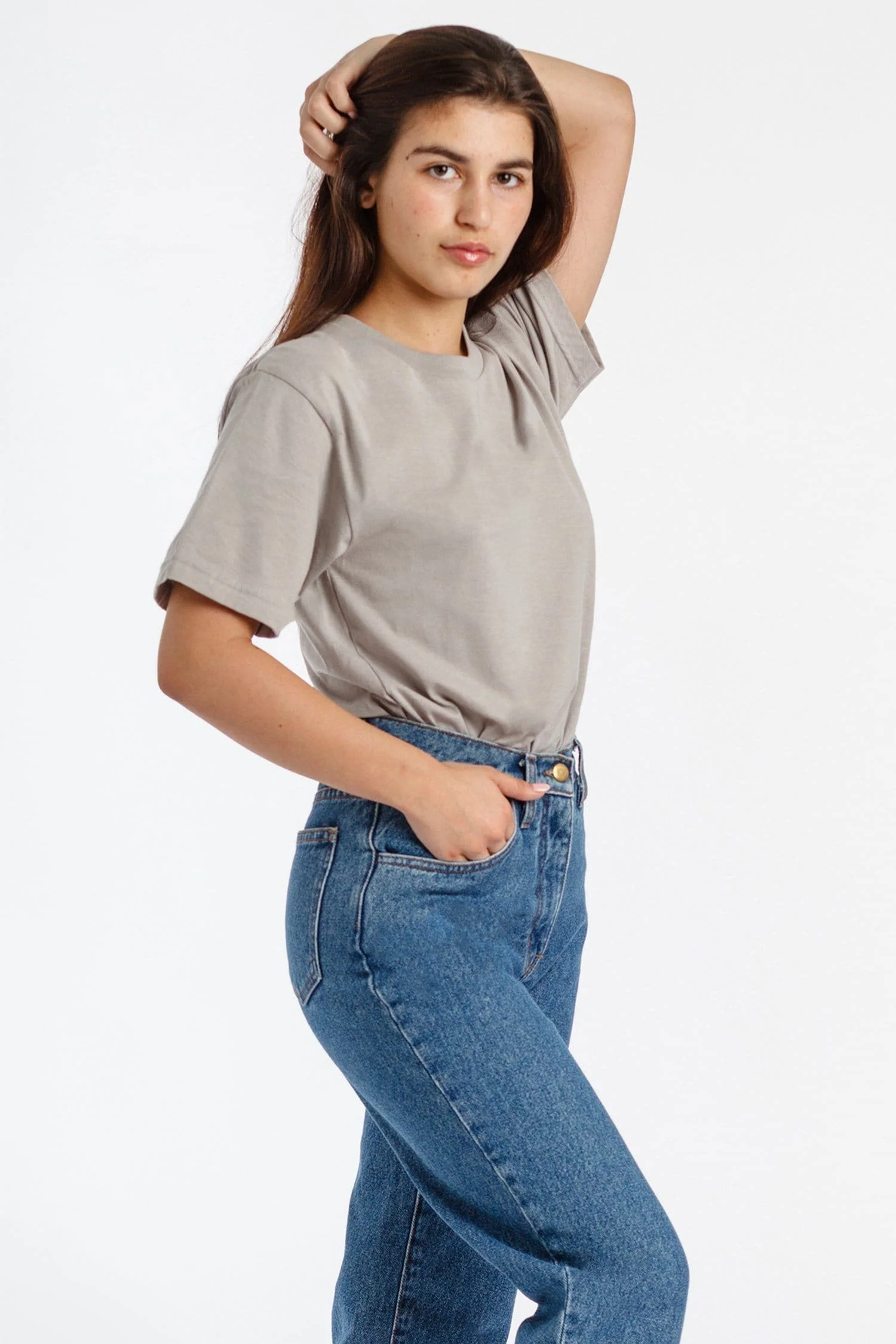 20001 - Fine Jersey Crew Neck T-Shirt