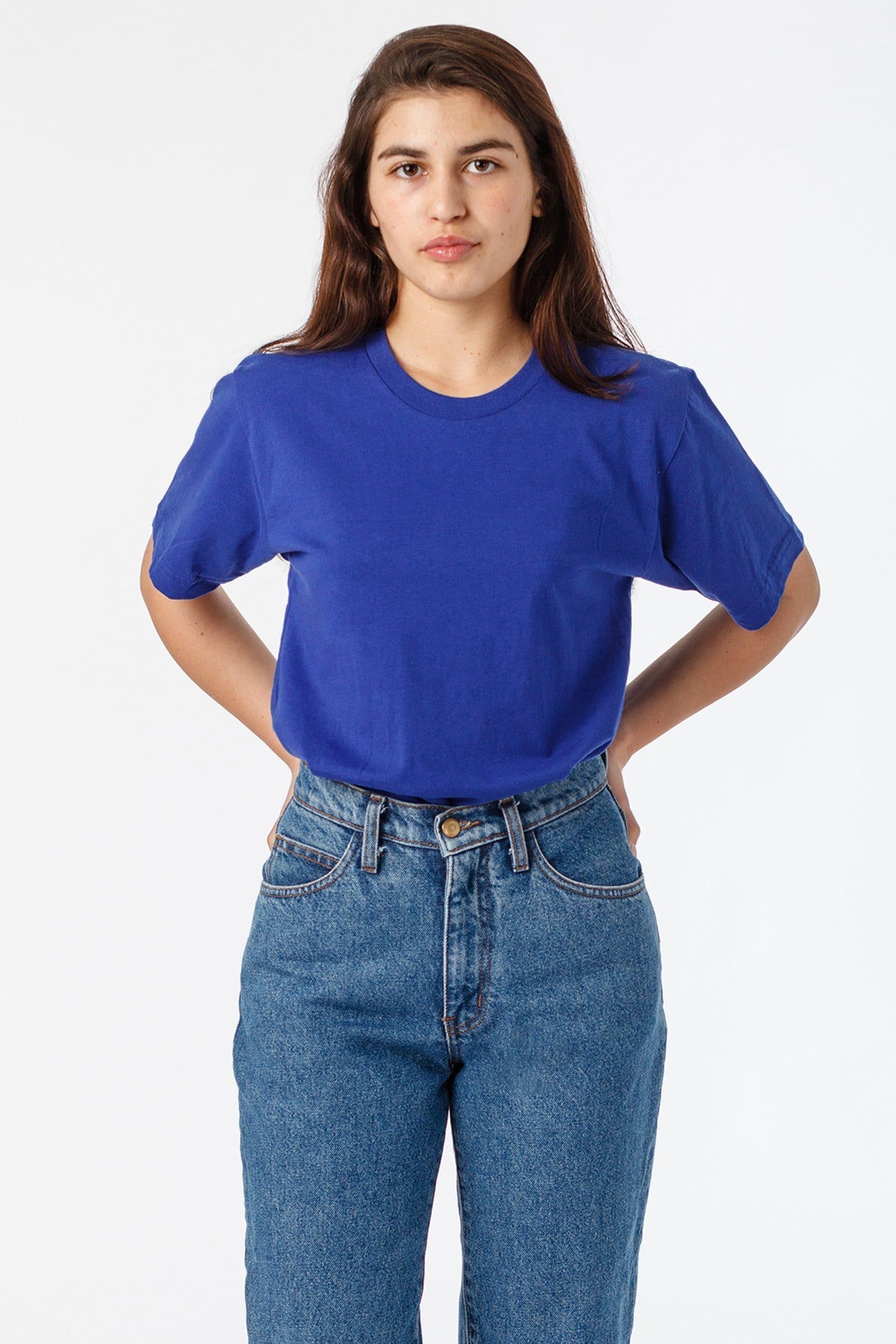 20001 - Fine Jersey Crew Neck T-Shirt - Image 8