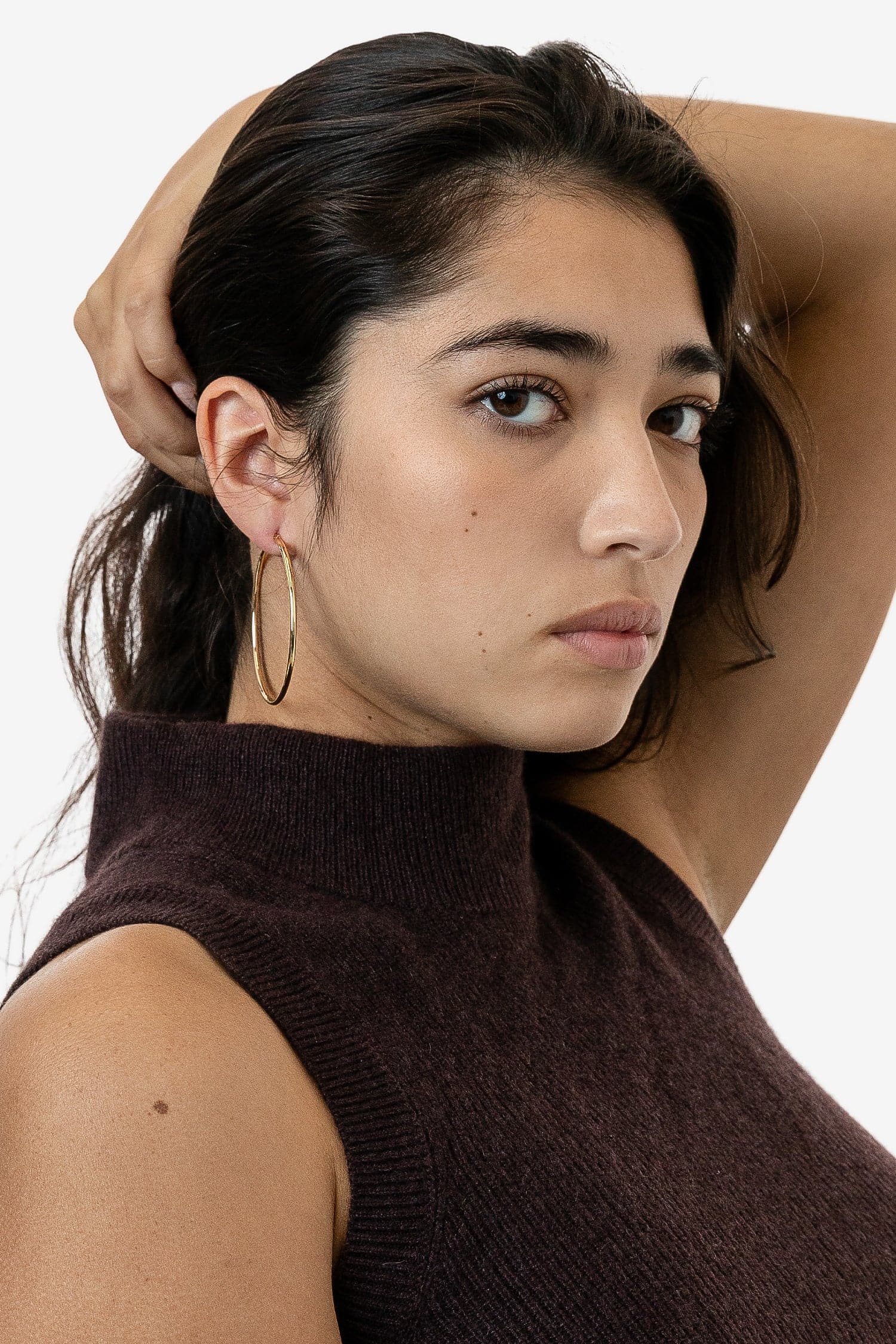 EARHOOP02 - Timeless Large Hoop Earrings - Image 2