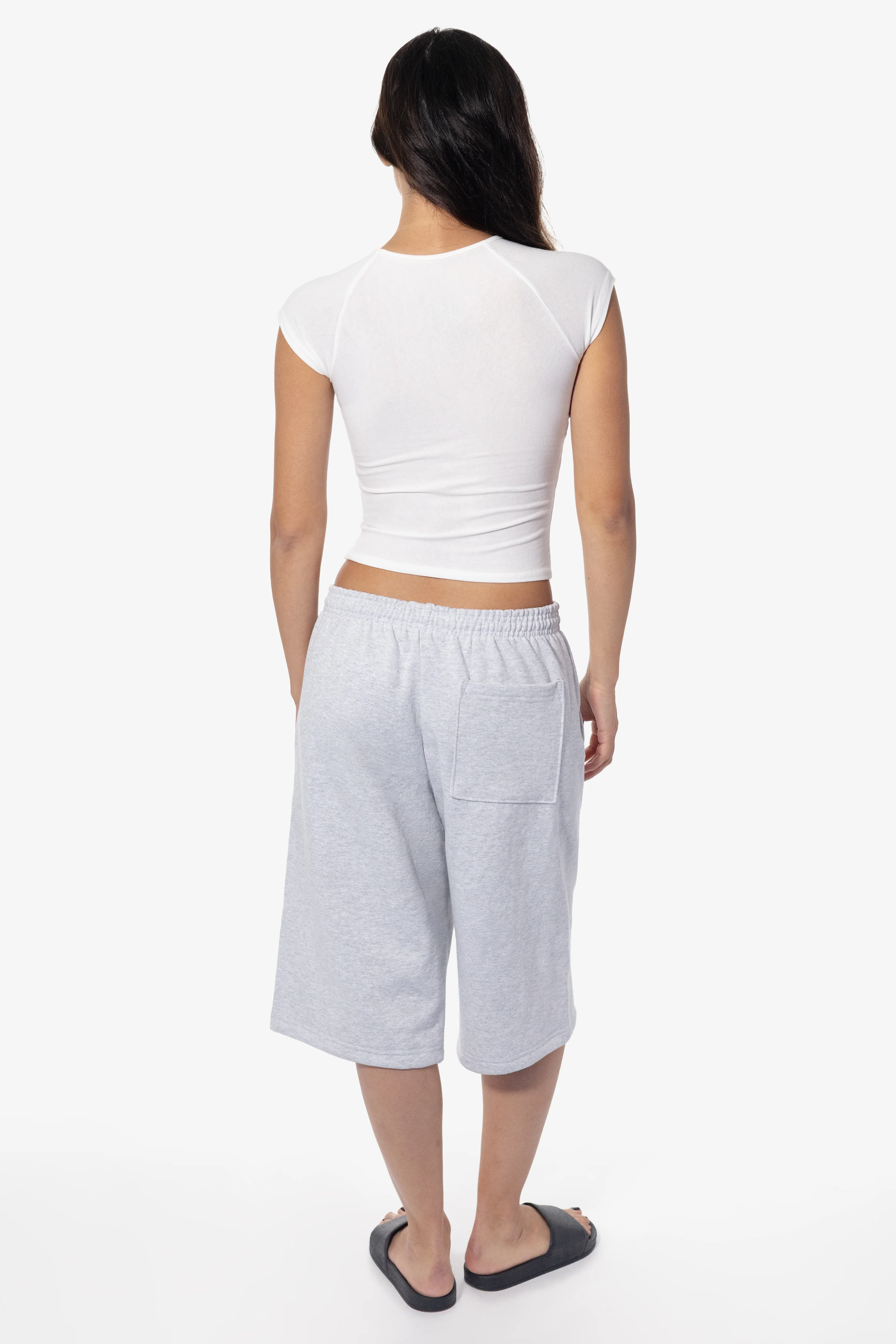 HF-442 - Heavy Fleece Extra Wide Sweat Shorts - Image 4