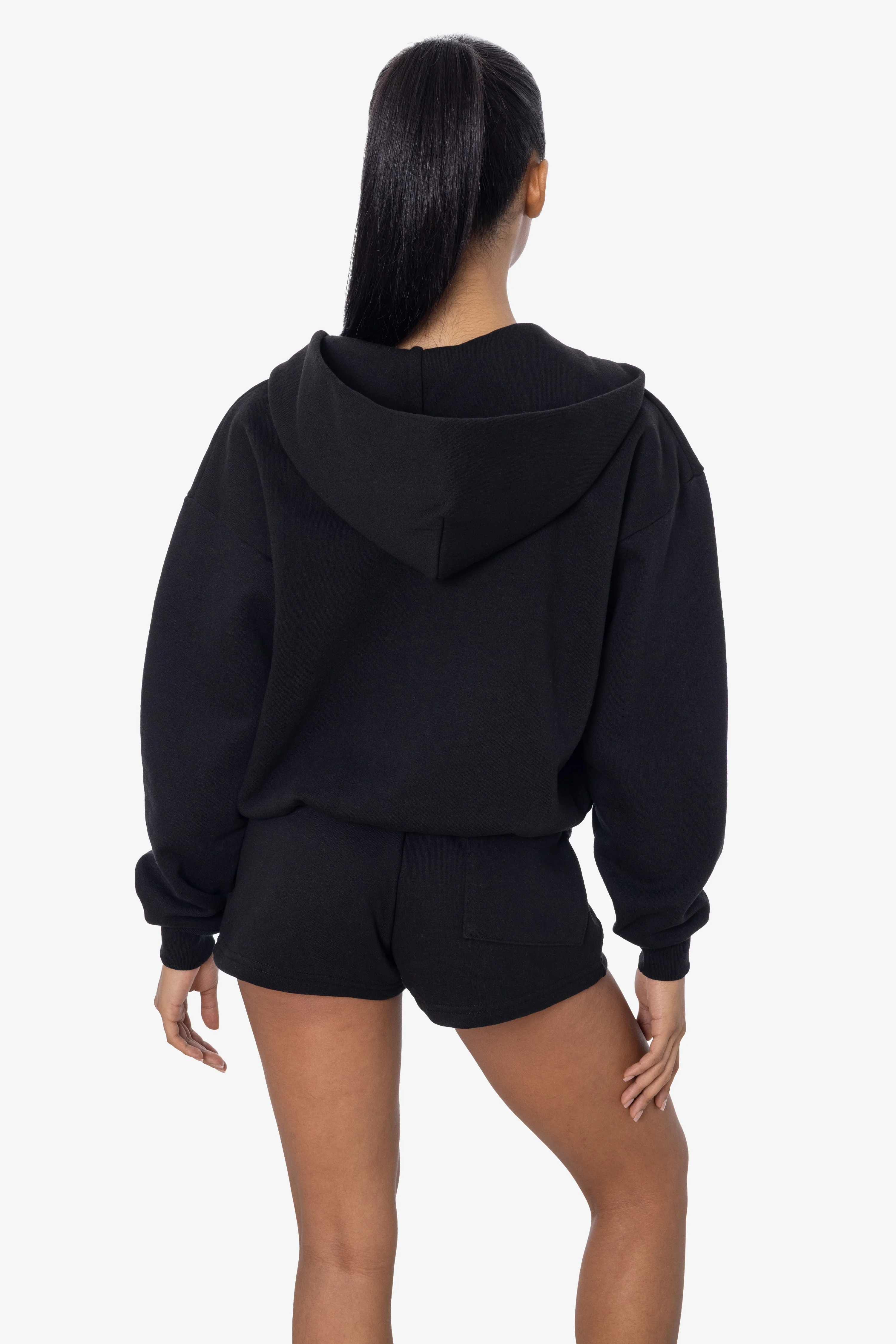 HF16 - Heavy Fleece Cropped Zip-Up Hoodie (Garment Dye) - Image 10