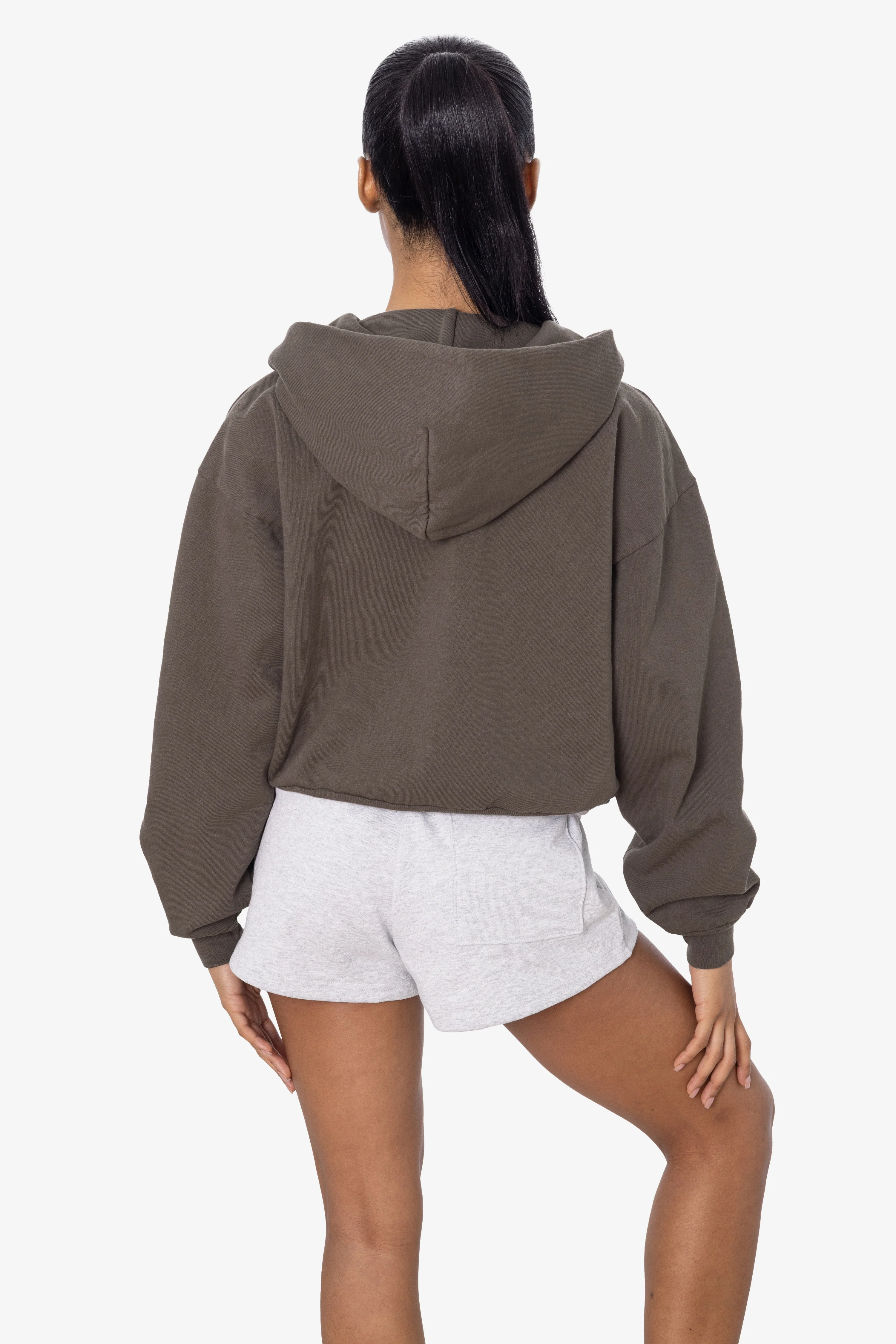 HF16 - Heavy Fleece Cropped Zip-Up Hoodie (Garment Dye) - Image 23