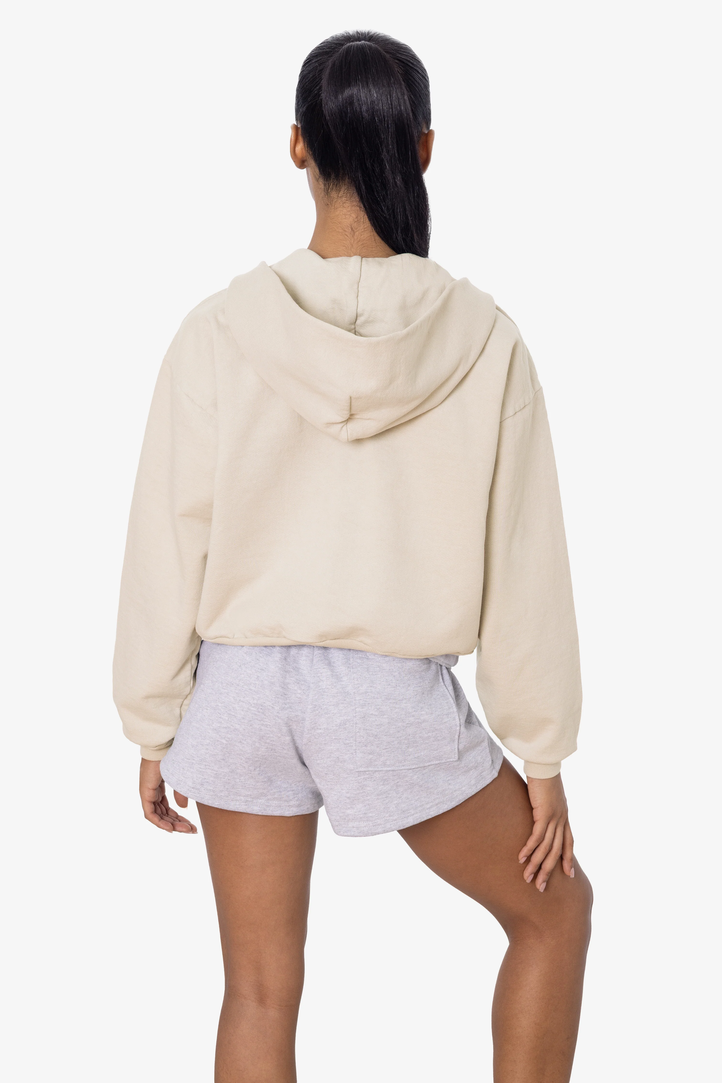 HF16 - Heavy Fleece Cropped Zip-Up Hoodie (Garment Dye) - Image 38