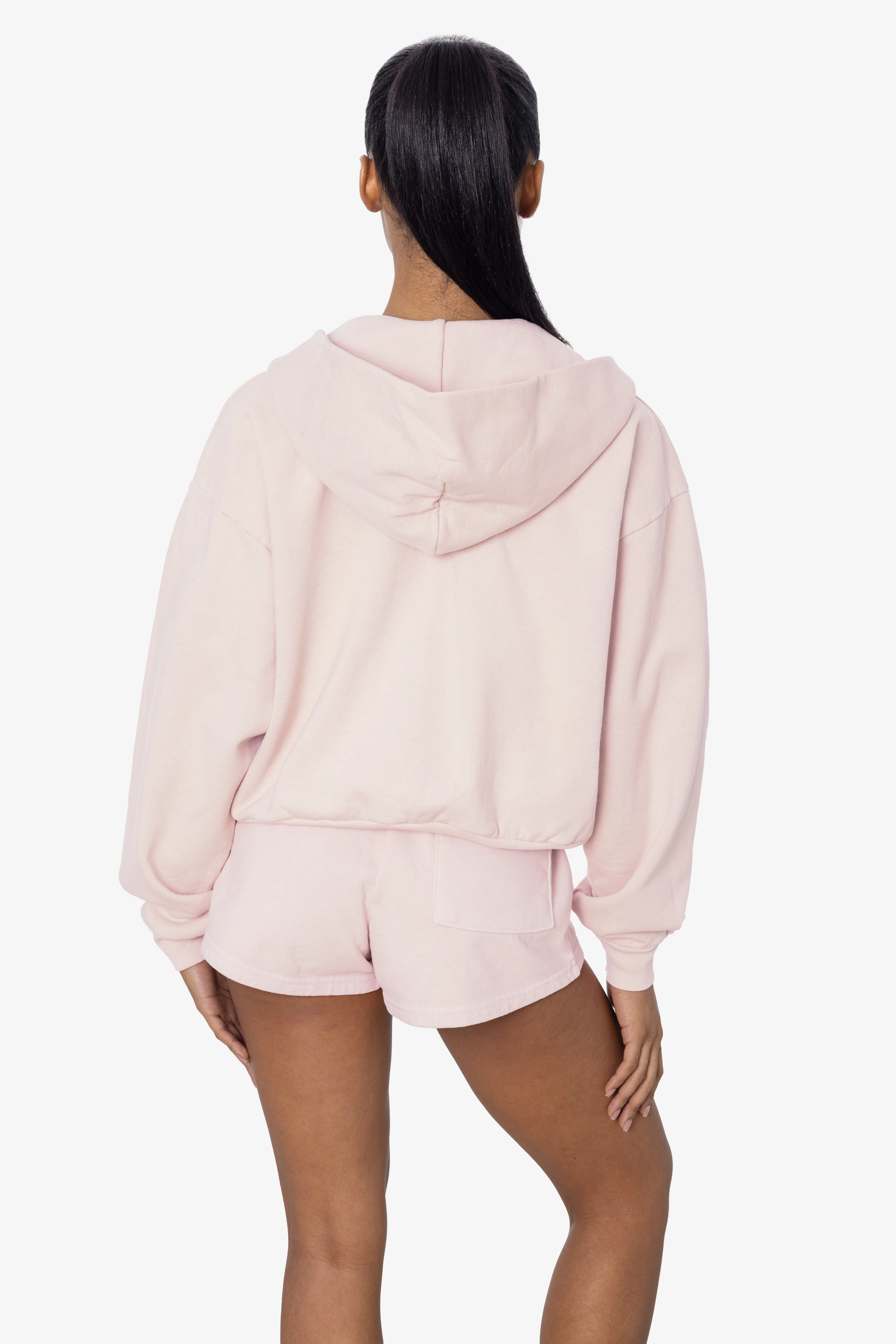 HF16 - Heavy Fleece Cropped Zip-Up Hoodie (Garment Dye) - Image 44