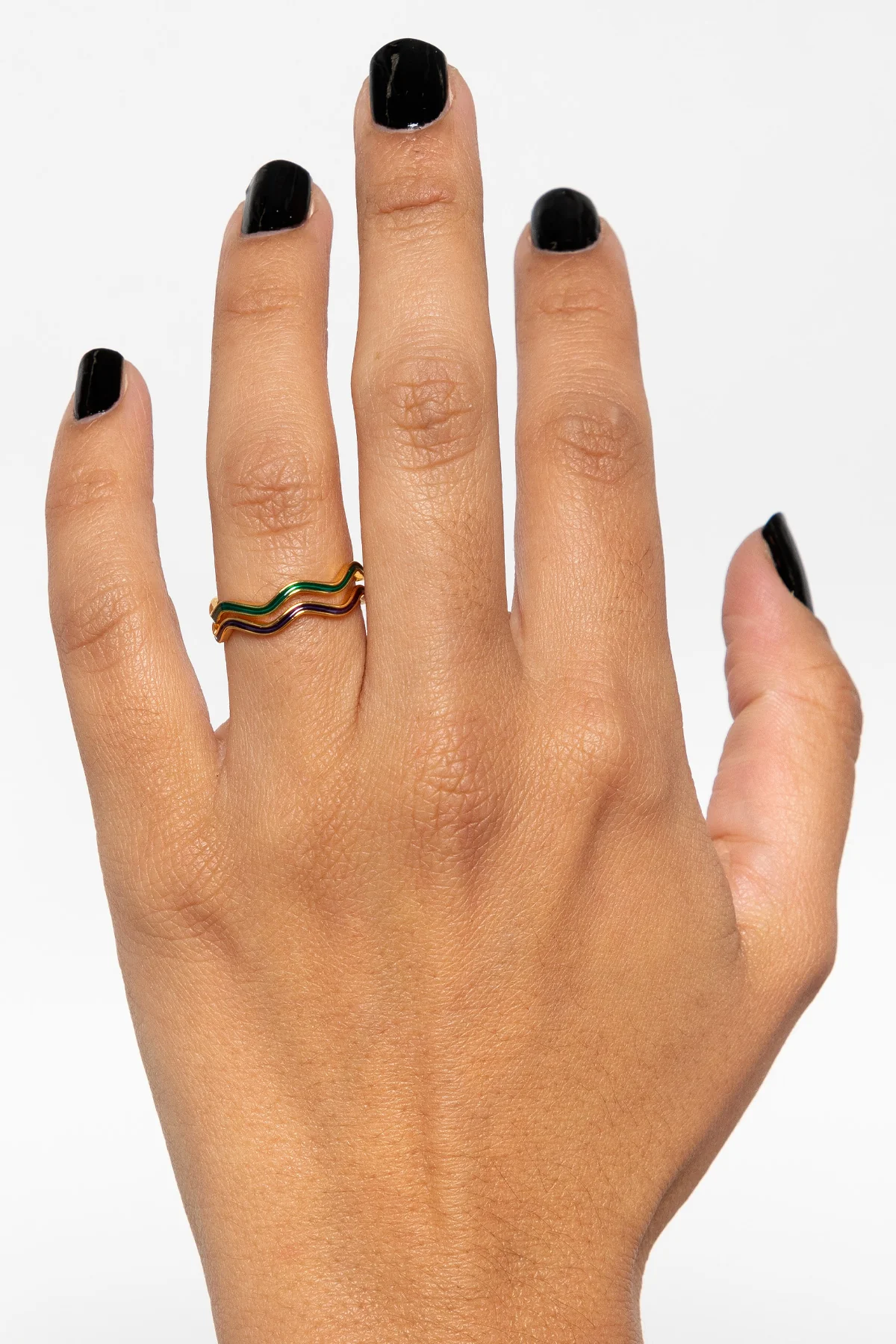 JWLWER - Wavy Enameled Stacking Ring - Image 14