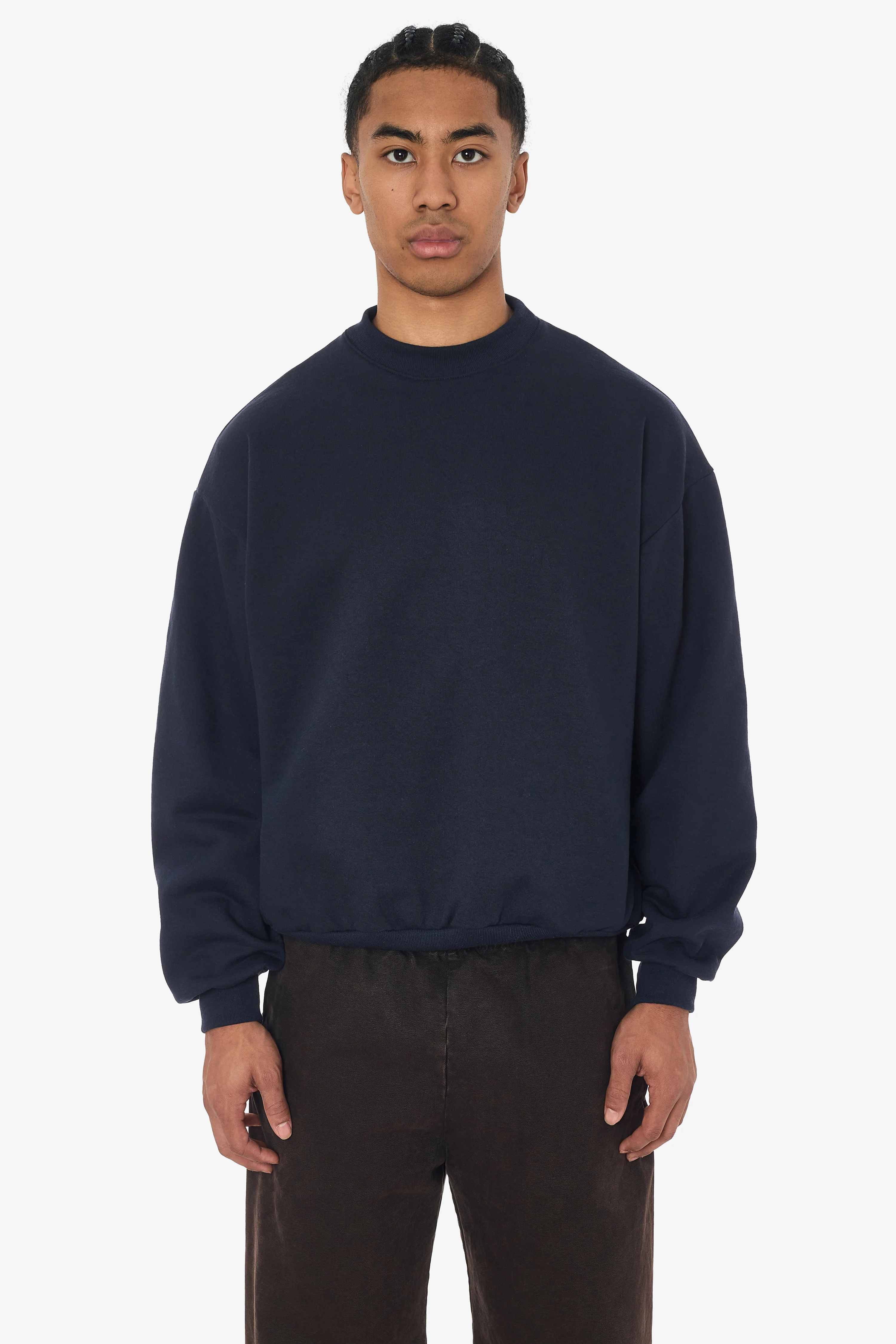 MWF1047 - 10 oz. Mid-weight Poly Cotton Fleece Wide Crewneck - Image 7
