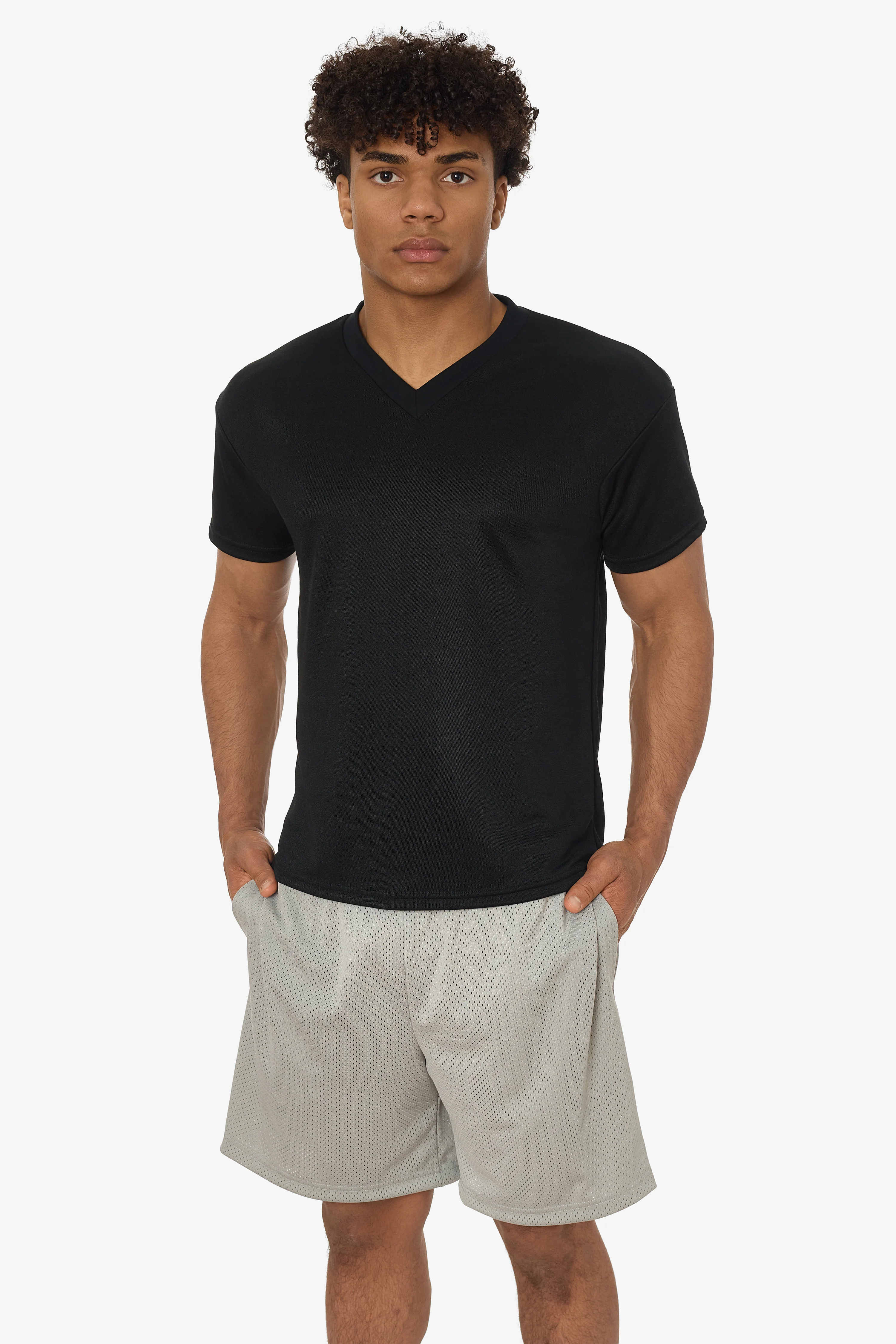 PPQ56 - Boxy Fit V-Neck Tee - Image 10