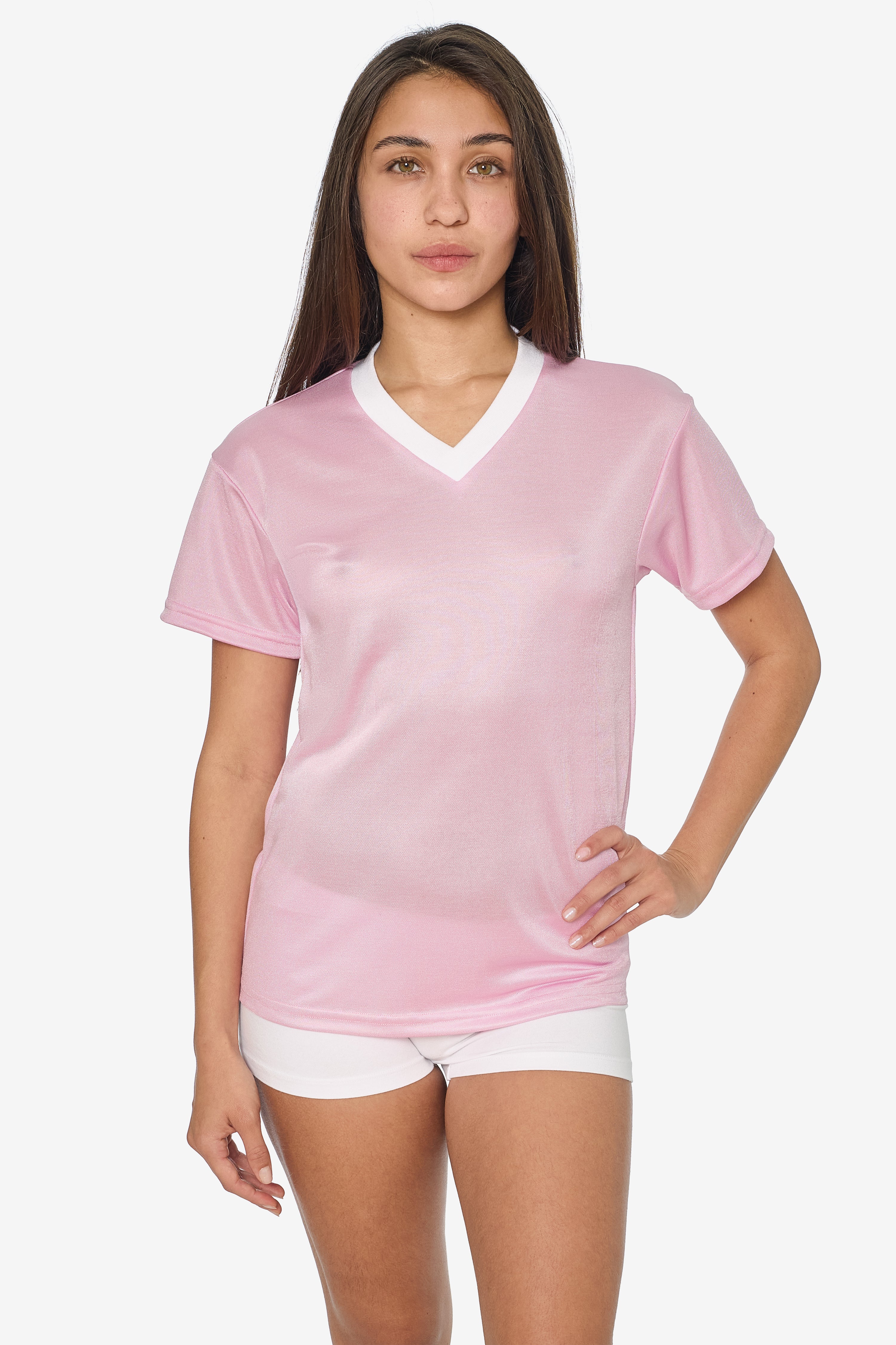 PPQ56 - Boxy Fit V-Neck Tee - Image 16