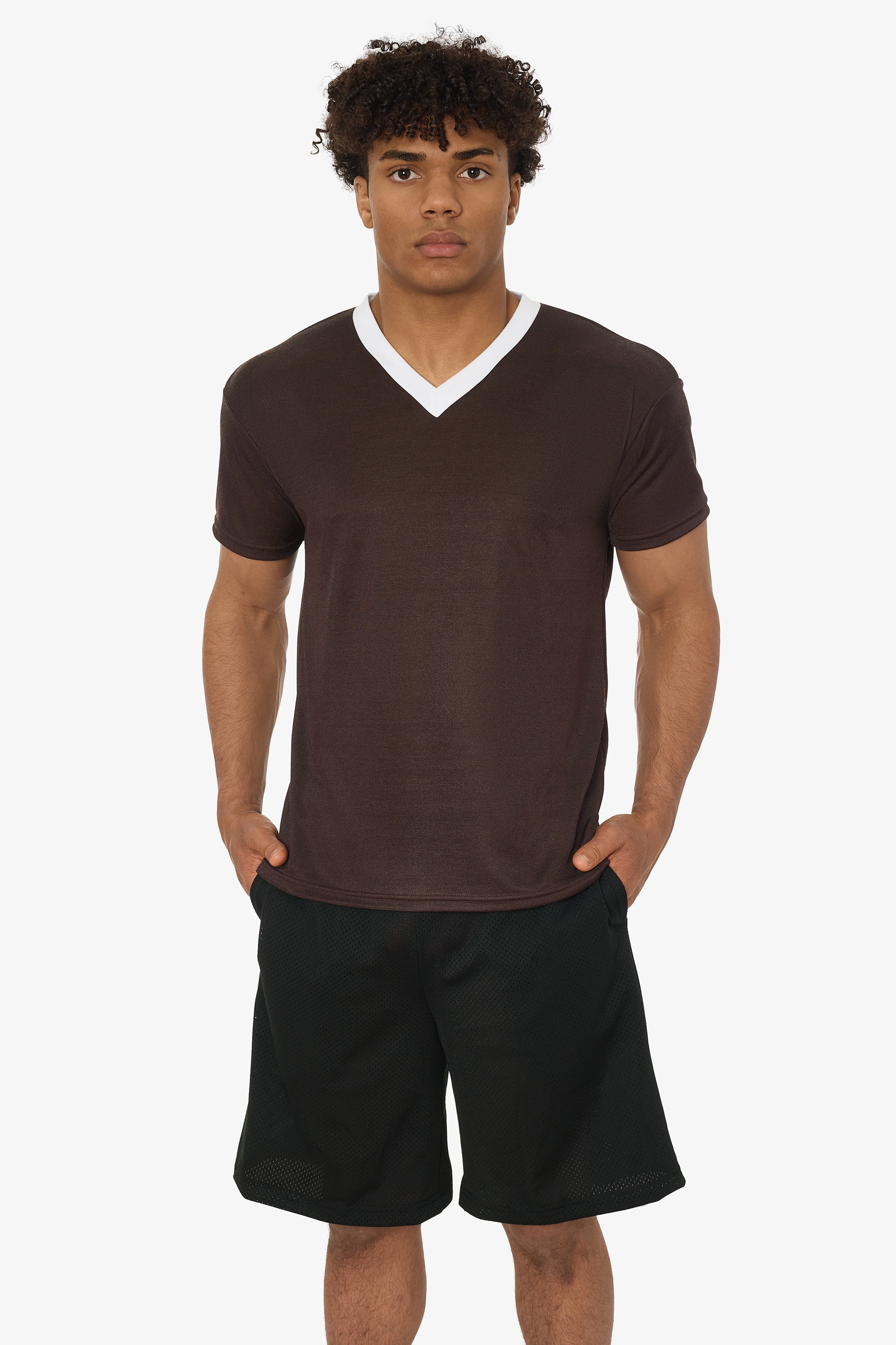 PPQ56 - Boxy Fit V-Neck Tee - Image 37