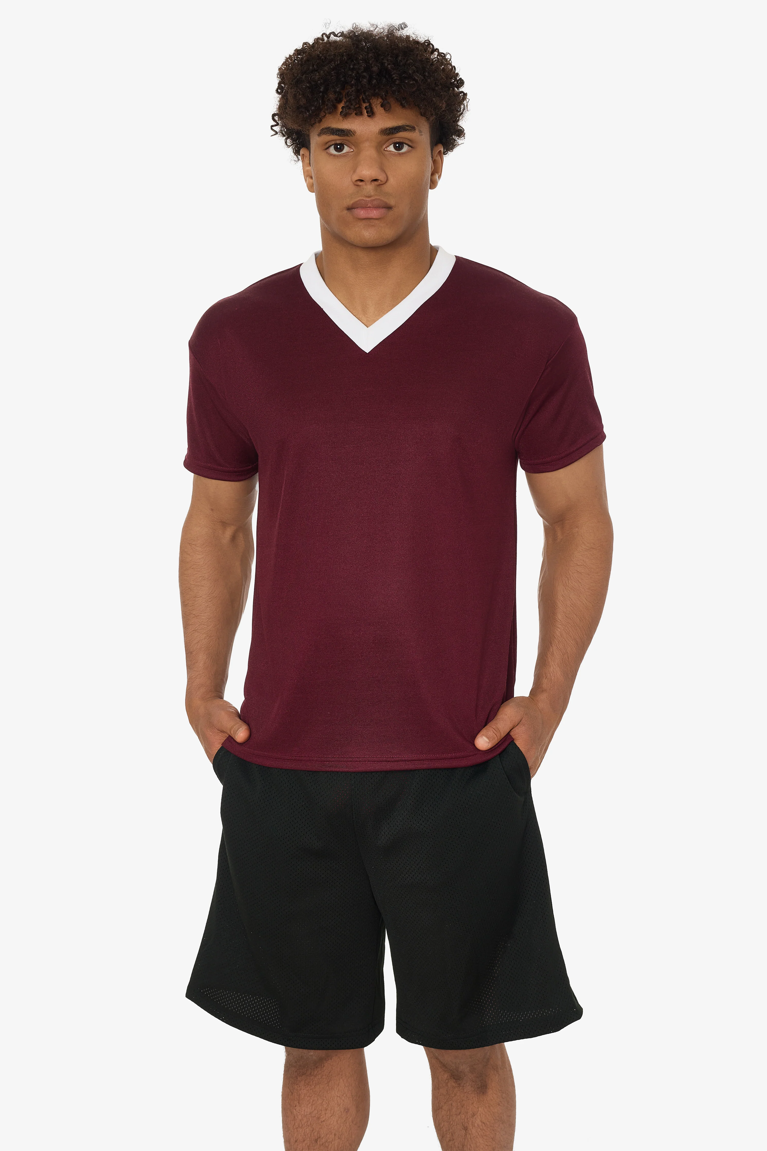 PPQ56 - Boxy Fit V-Neck Tee - Image 42