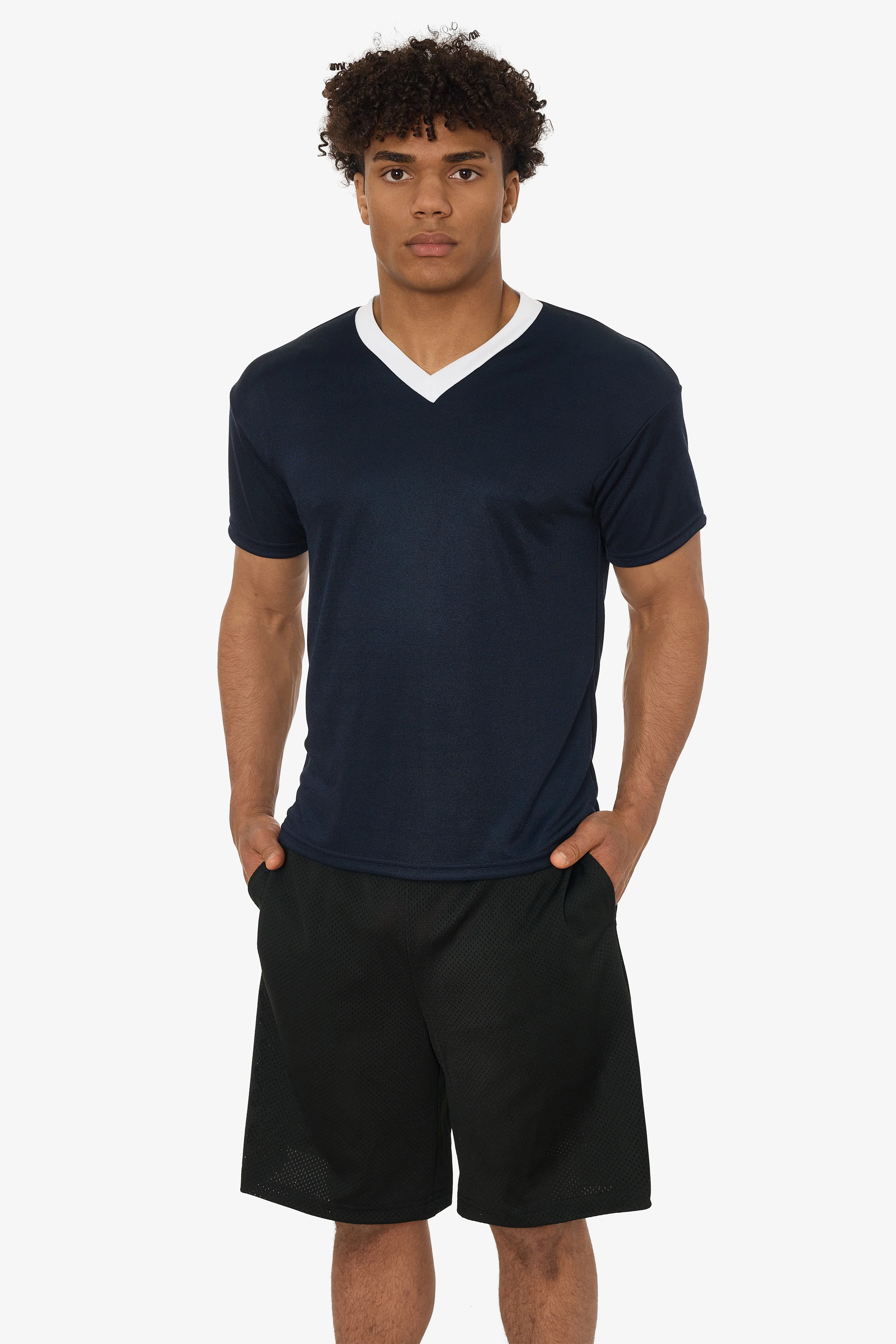 PPQ56 - Boxy Fit V-Neck Tee - Image 43