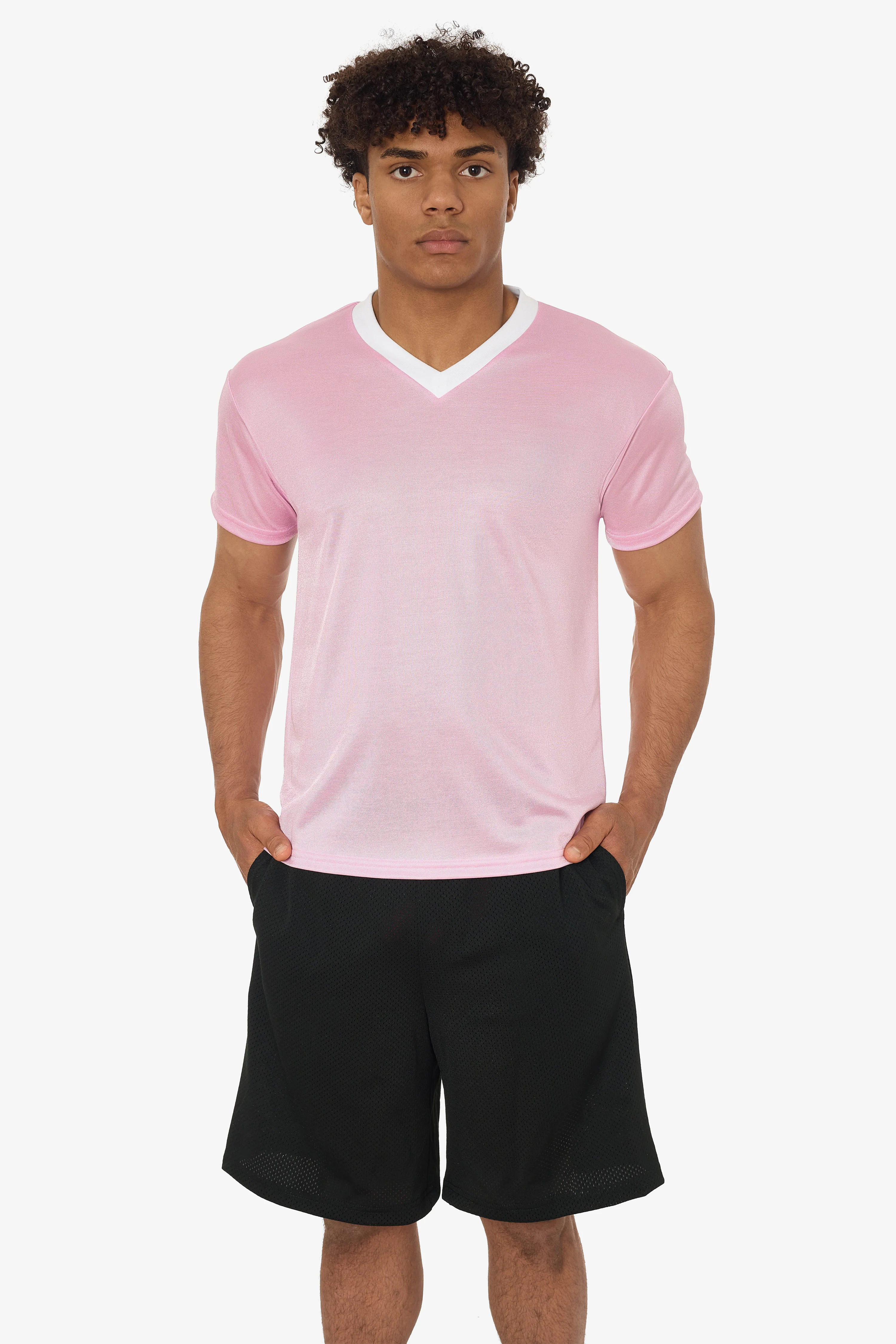 PPQ56 - Boxy Fit V-Neck Tee - Image 45