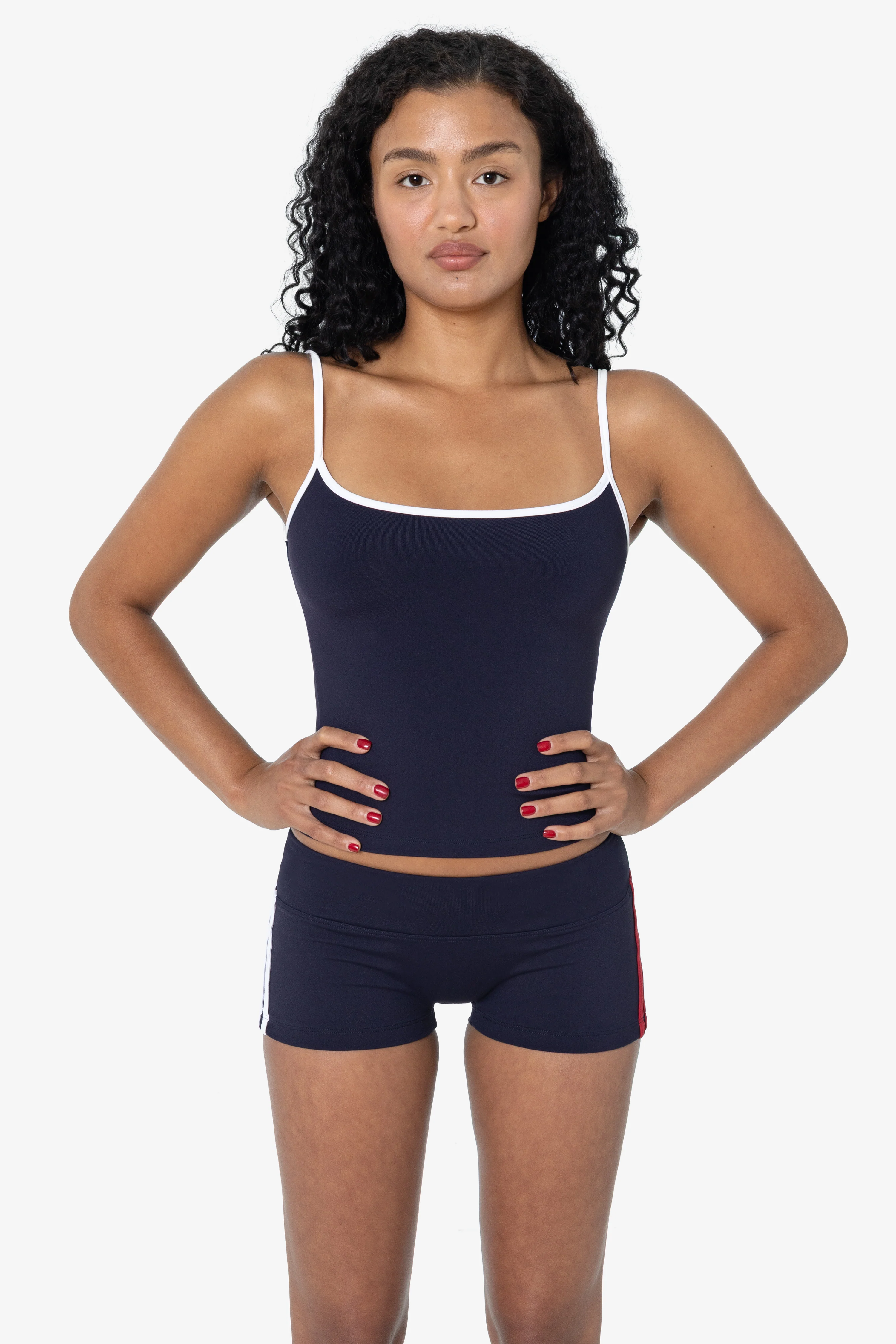 RAW352-WC - Athletic Stripe Performance Mini Short - Image 3