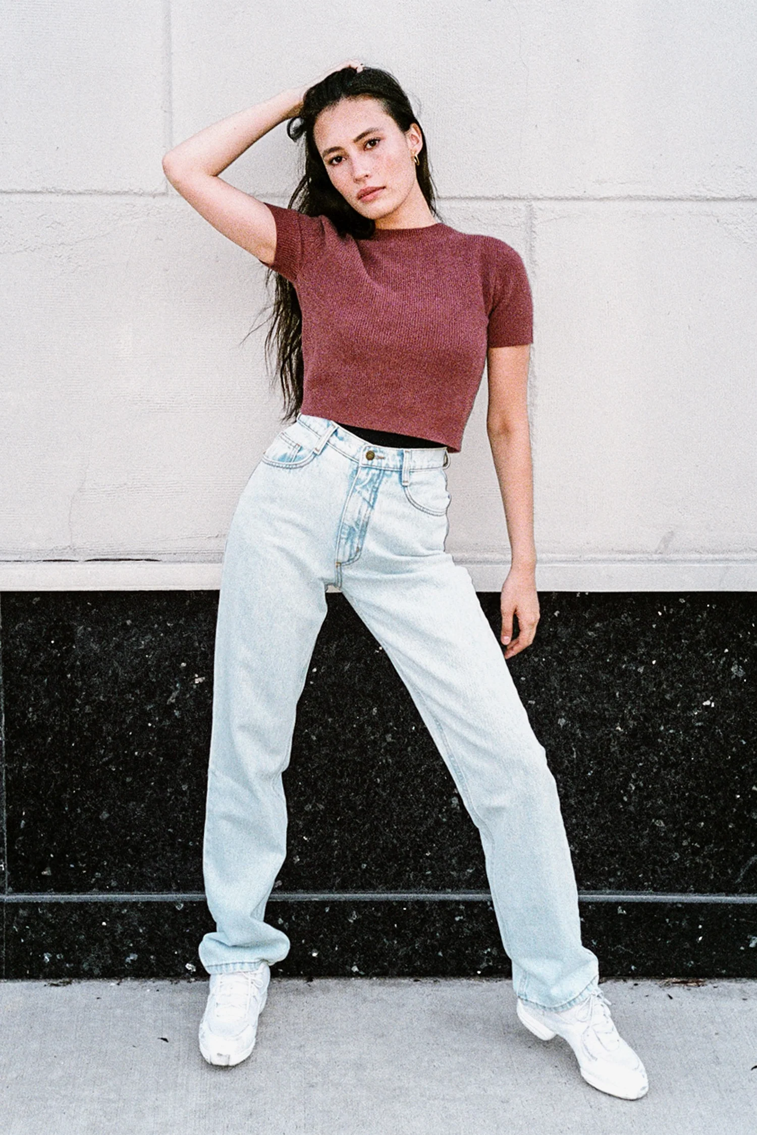 RFK381 - Cashmere Knit Crop Tee - Image 8