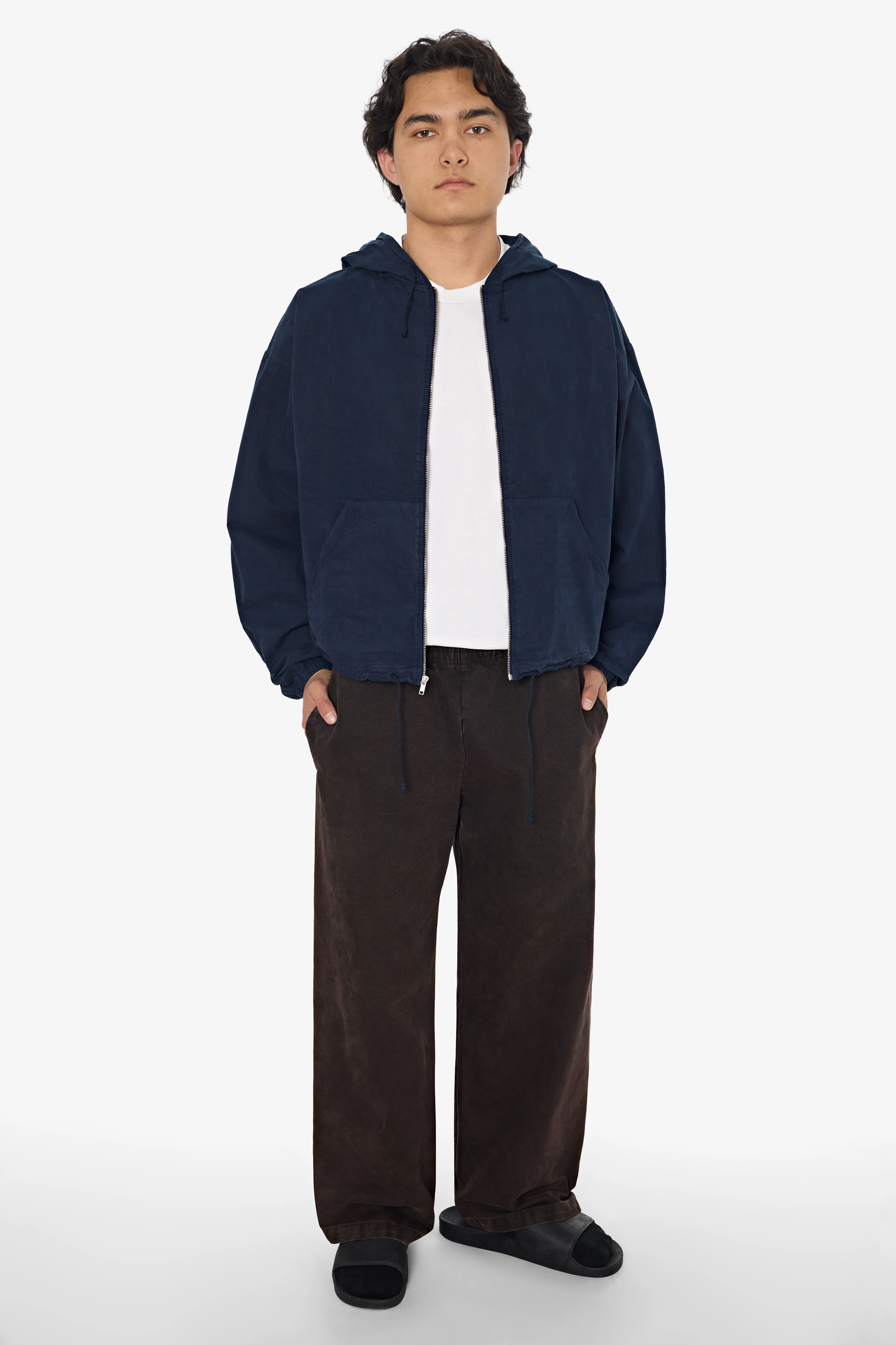 RJC410GD - Cotton Poplin Zip-Up Hooded Jacket - Image 3