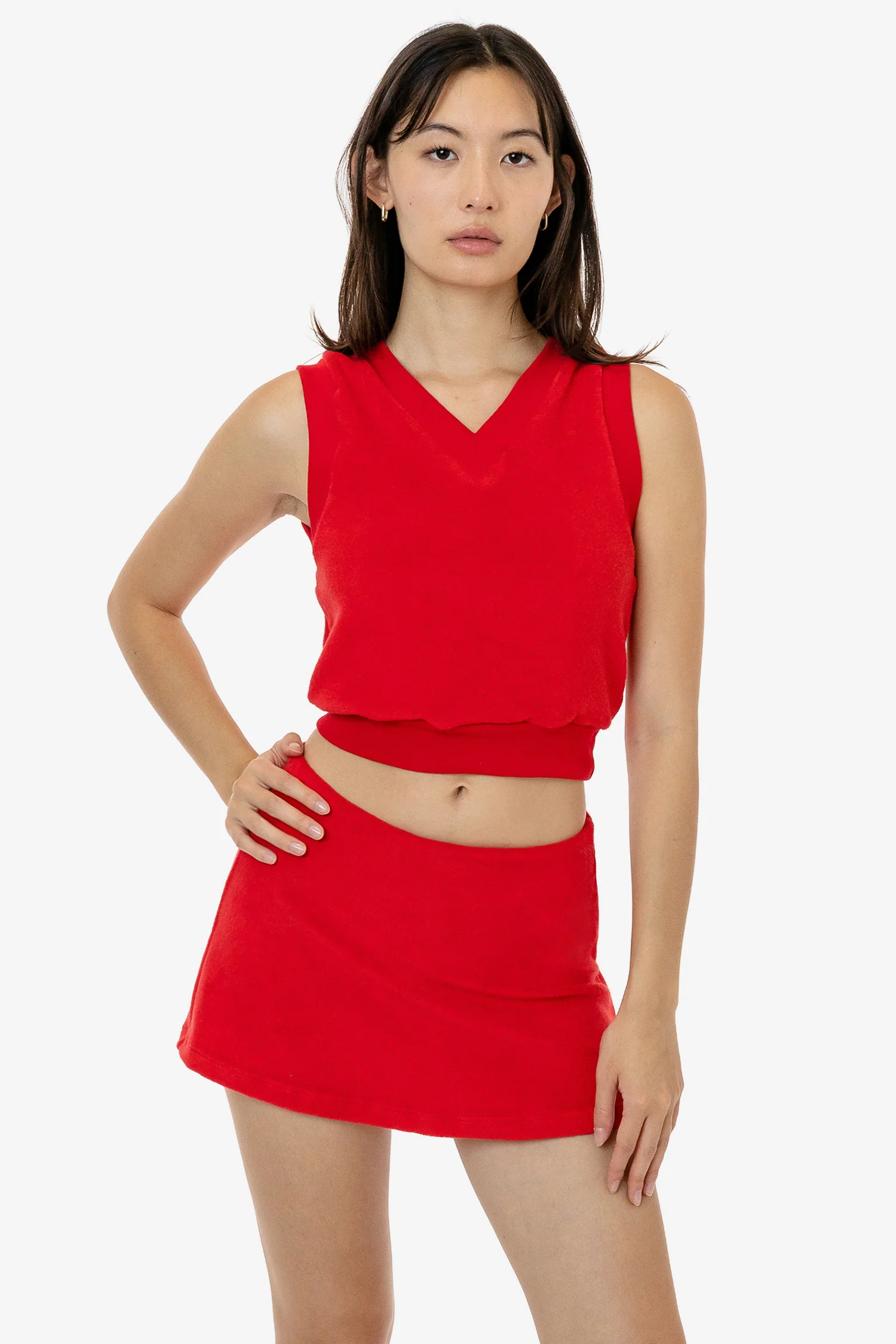 RLT357 - Loop Terry V-Neck Vest - Image 4