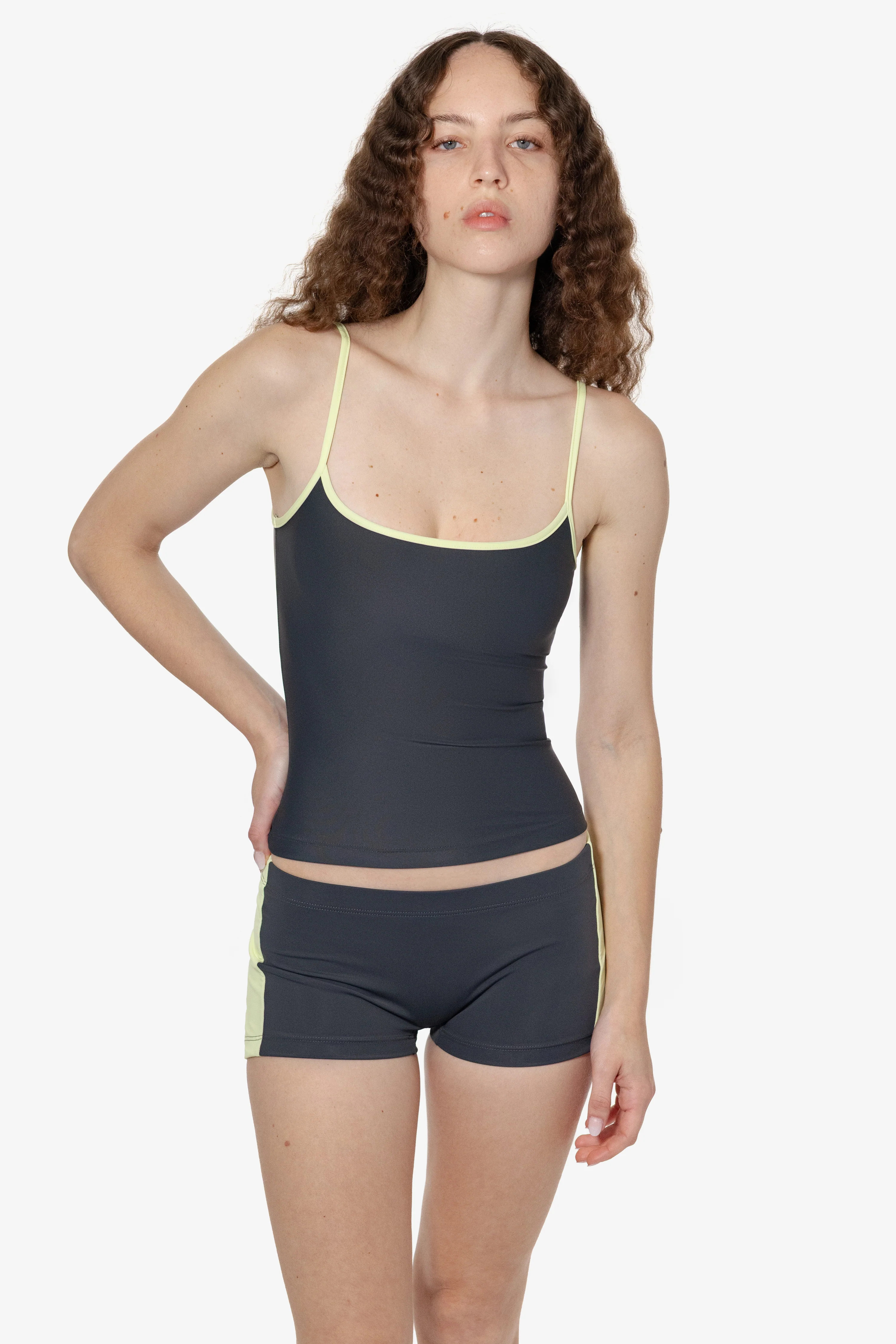 RNT532 - Nylon Tricot 2-Tone Mini Shorts - Image 13