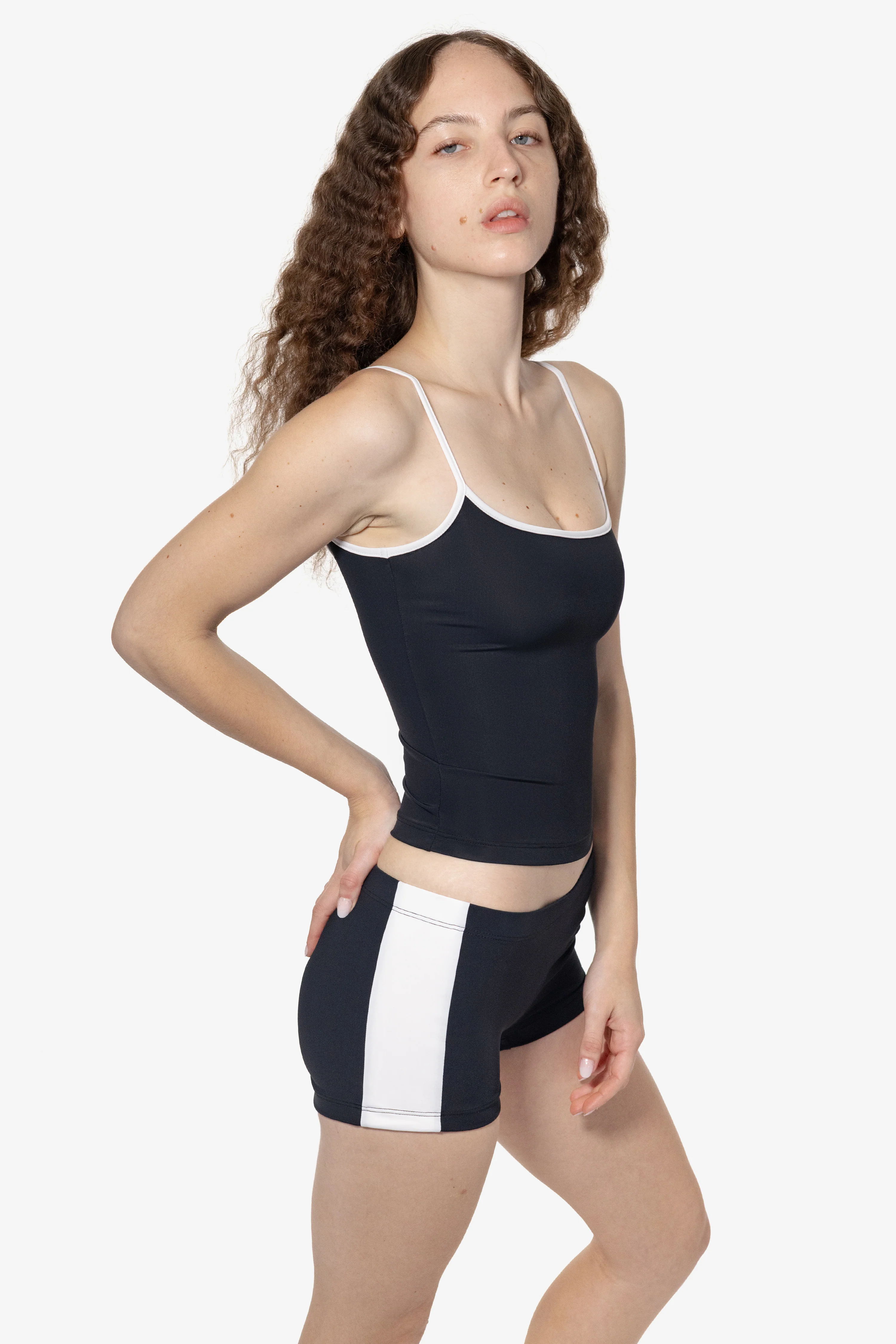 RNT532 - Nylon Tricot 2-Tone Mini Shorts - Image 16
