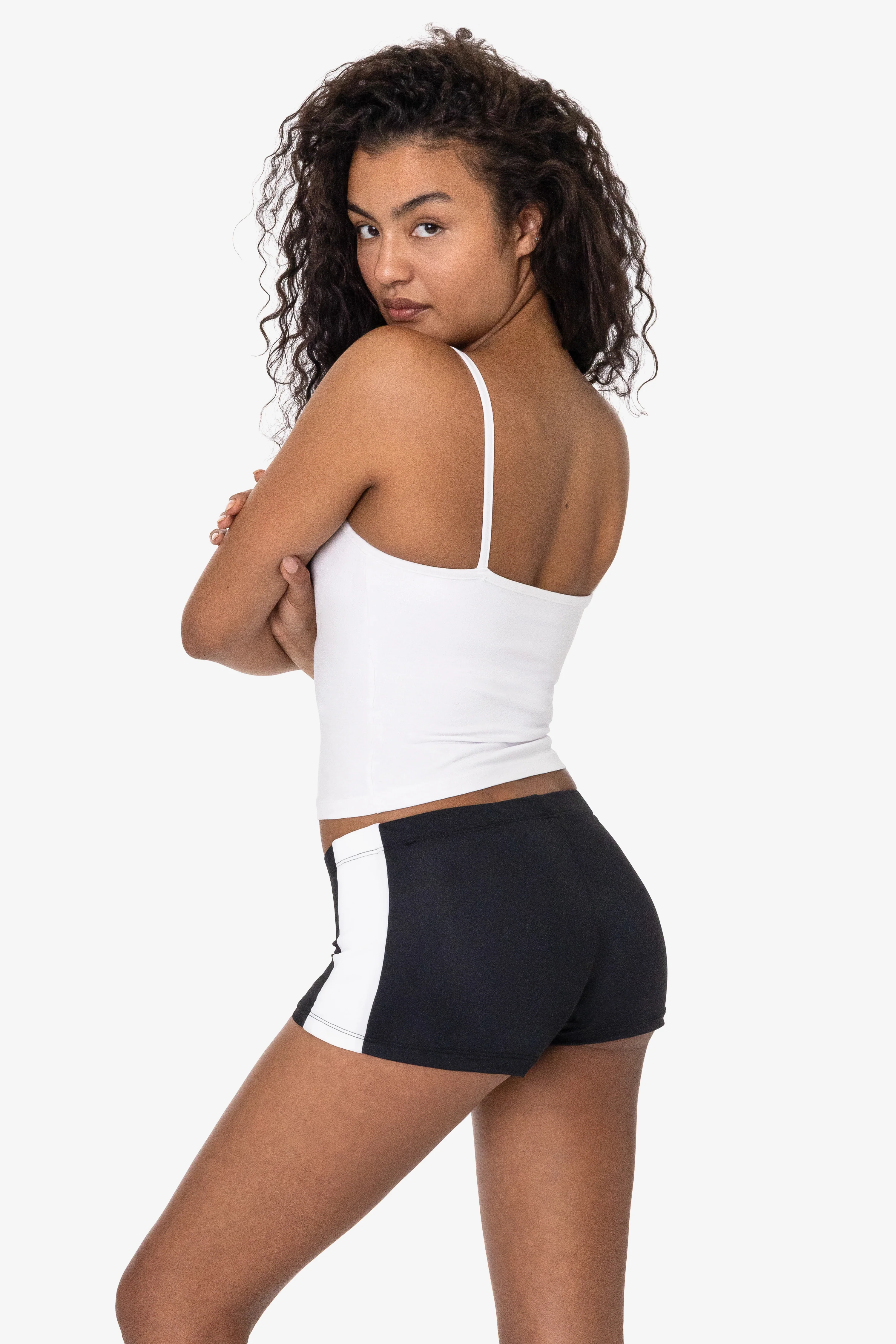 RNT532 - Nylon Tricot 2-Tone Mini Shorts - Image 4
