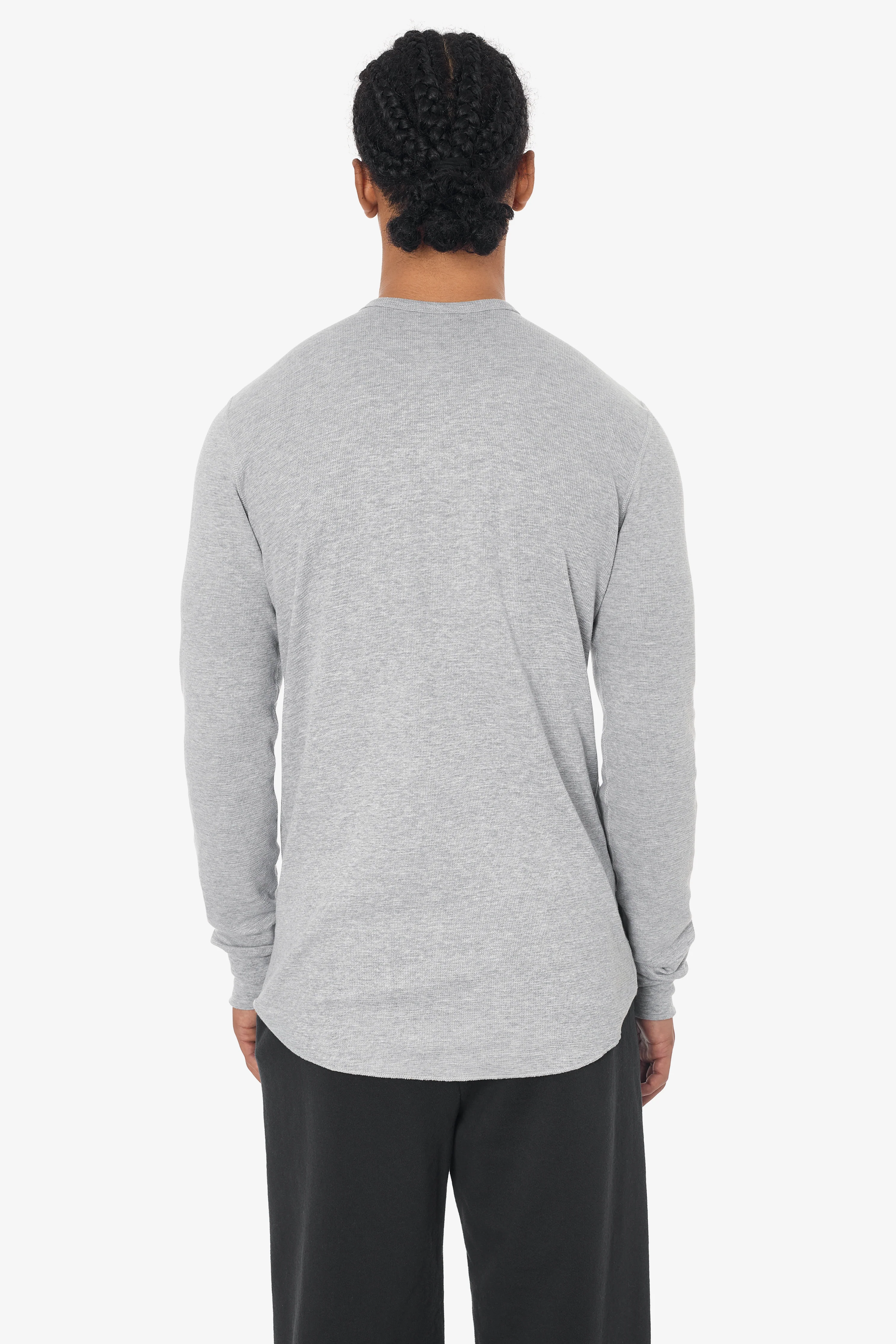 T457 - Poly-Cotton Thermal Long Sleeve Henley - Image 10