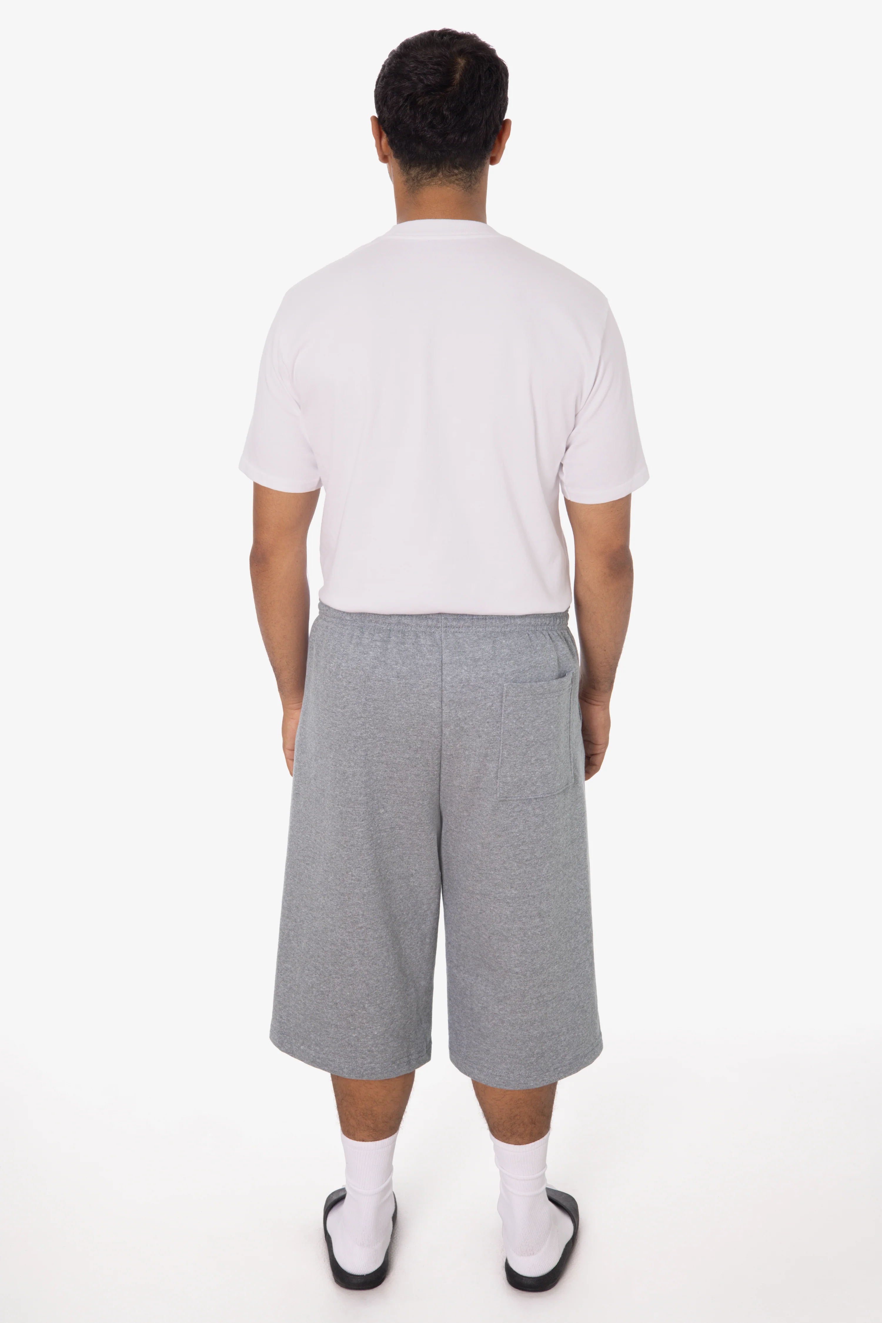 TRF42 - Triblend gabardine Fleece Extra Wide Mens shorts - Image 5
