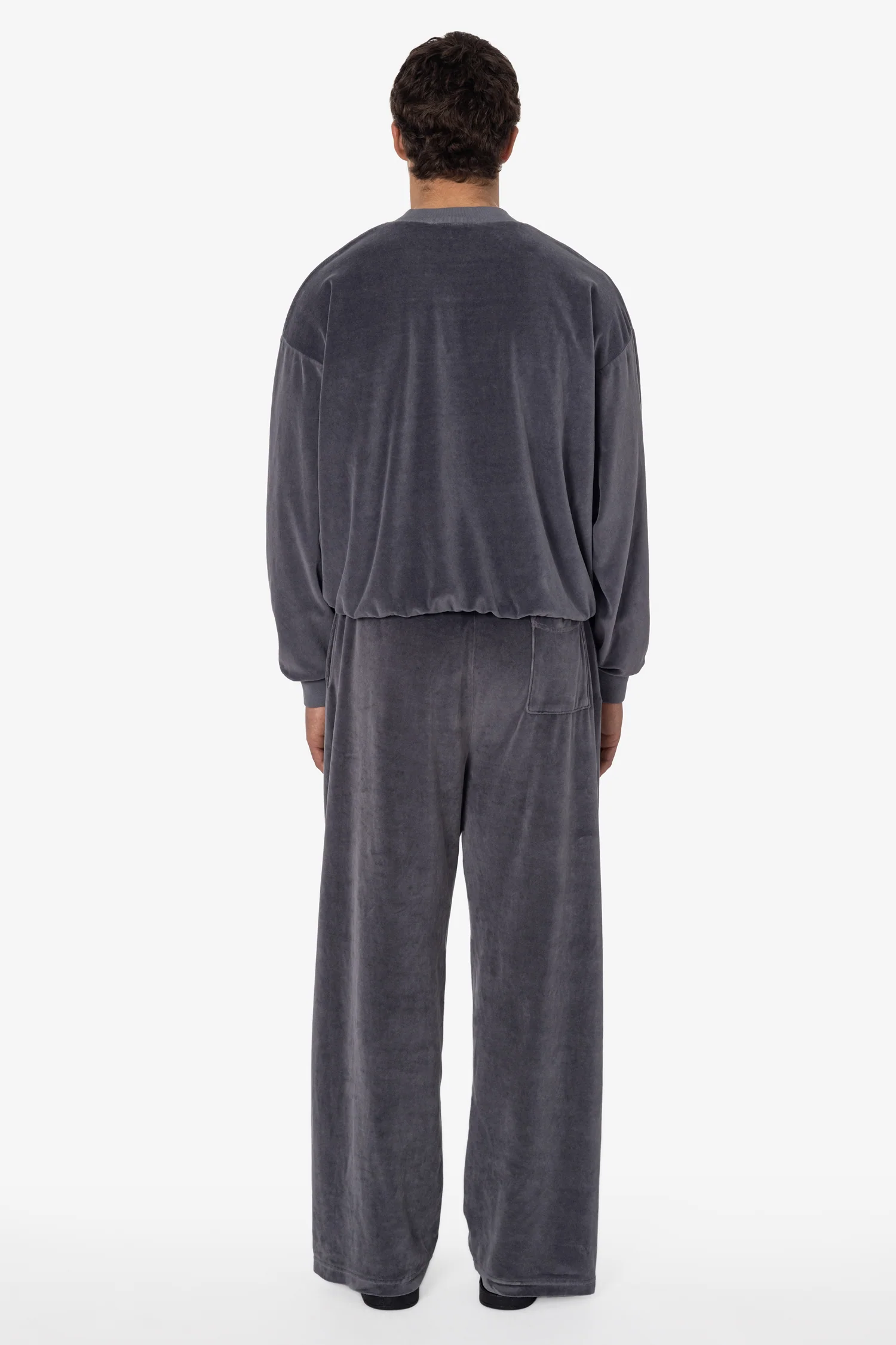 VLR445GD - Garment Dye Velour Open Bottom Sweatpants - Image 11